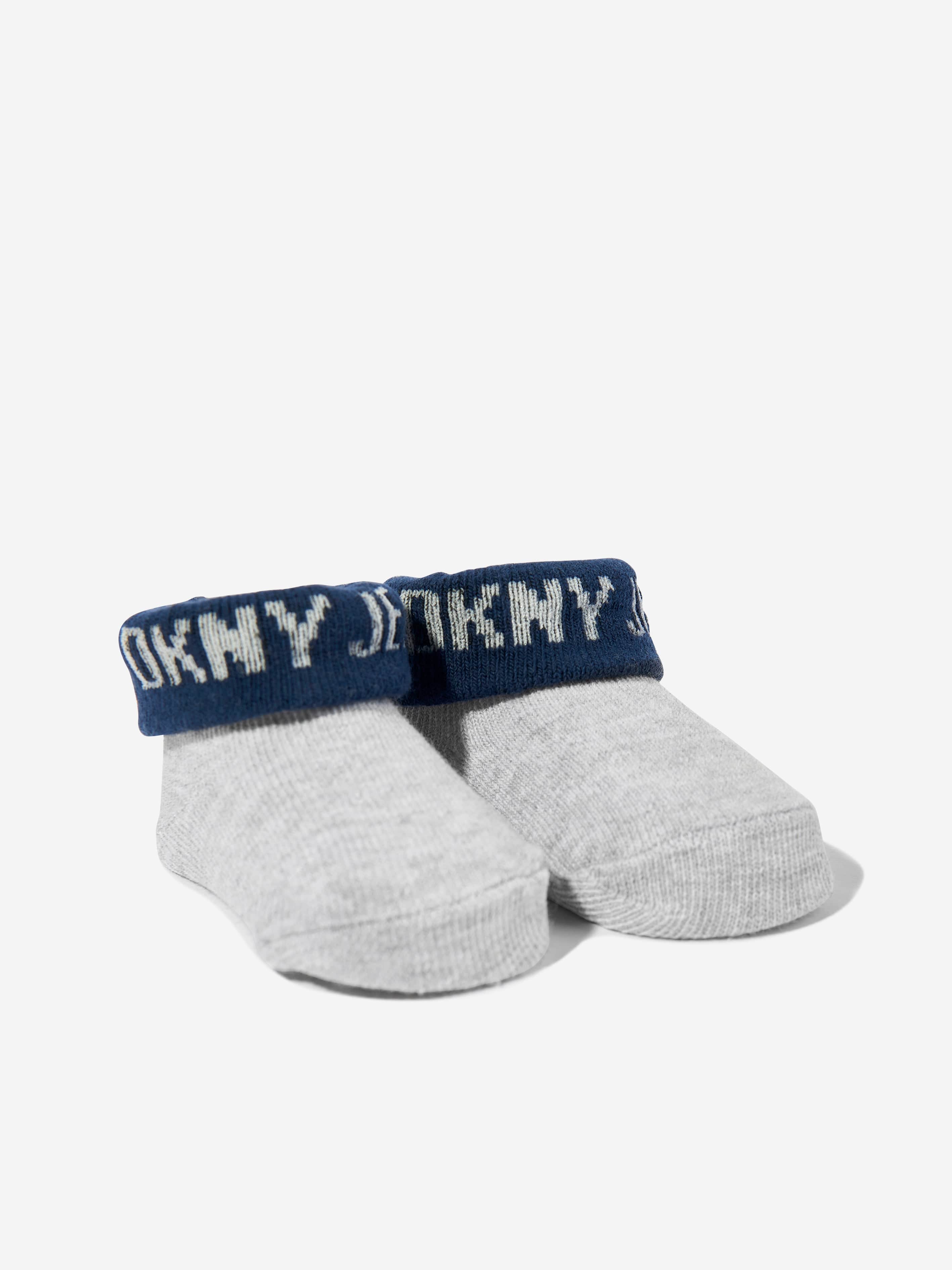 DKNY DKNY Baby Boys Bibs and Socks Set in Navy Childsplay Clothing