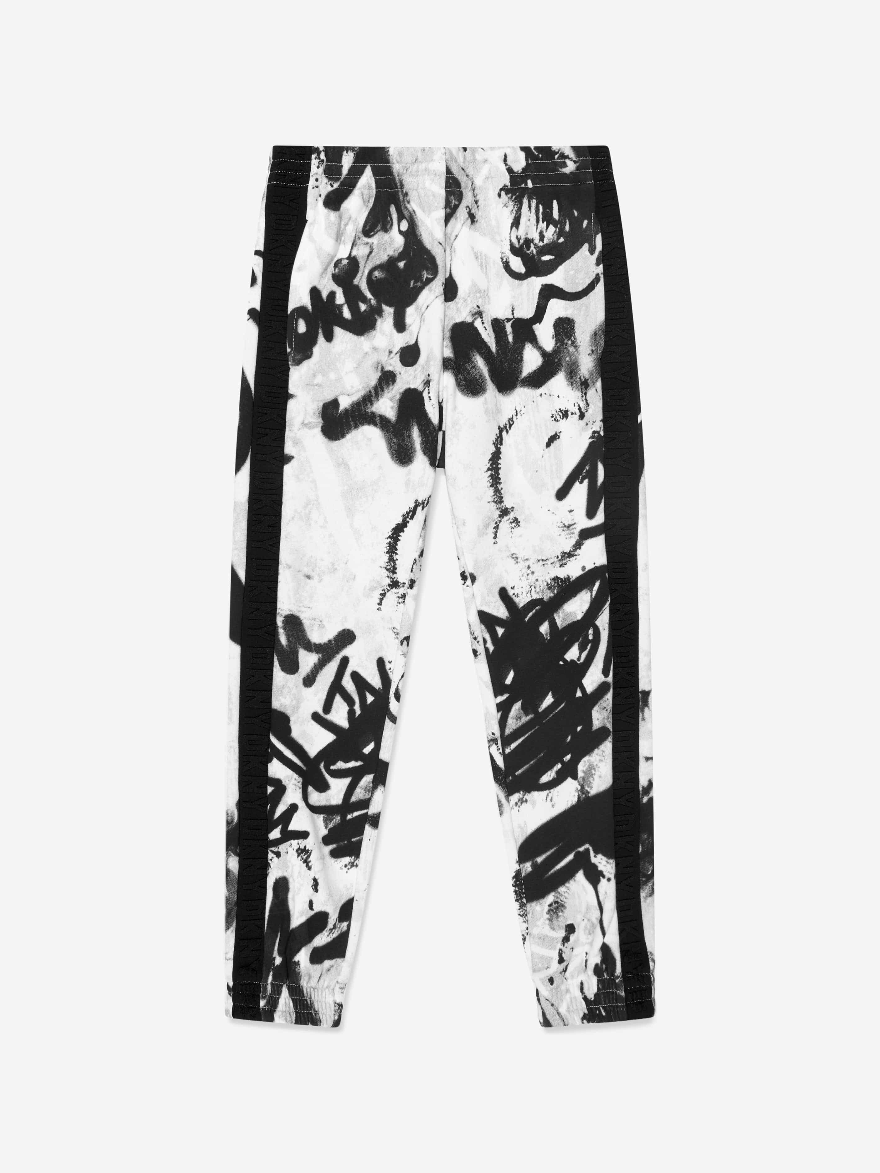 Graffiti print joggers sale