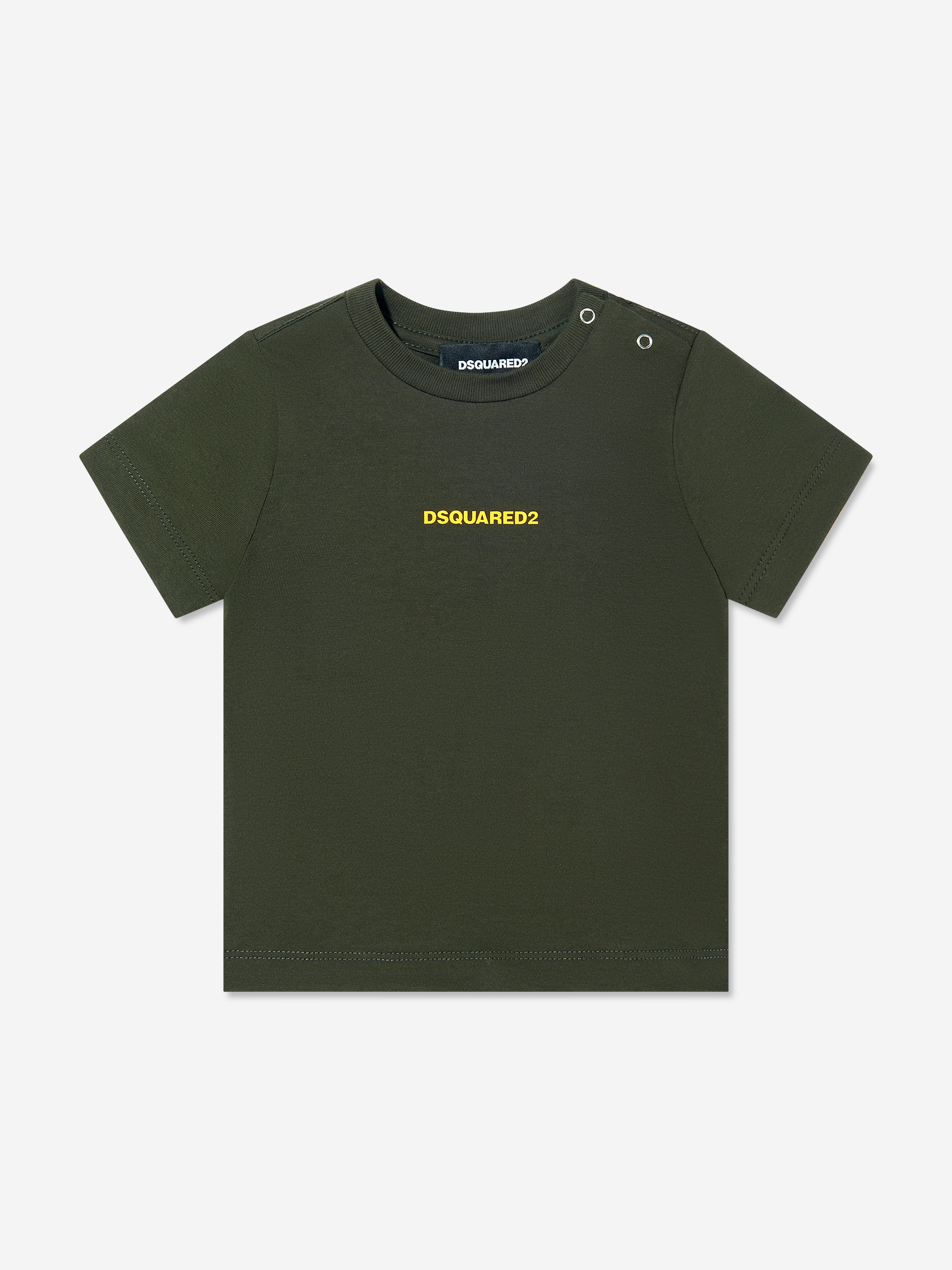 Dsquared2 Kids Dsquared2 Baby Logo T-Shirt in Green Childsplay