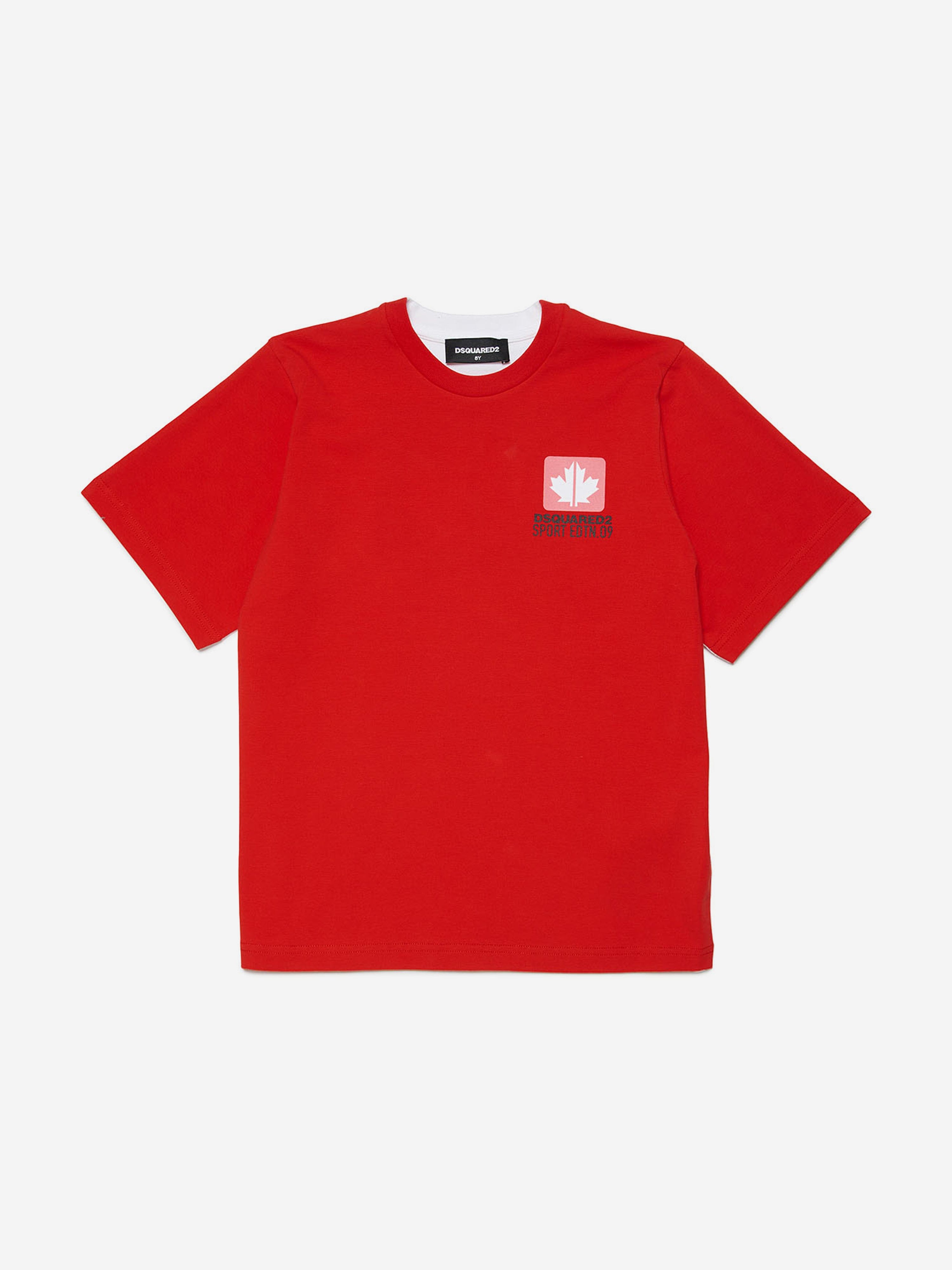 Dsquared2 Kids Dsquared2 Kids Logo T-Shirt in Red Childsplay