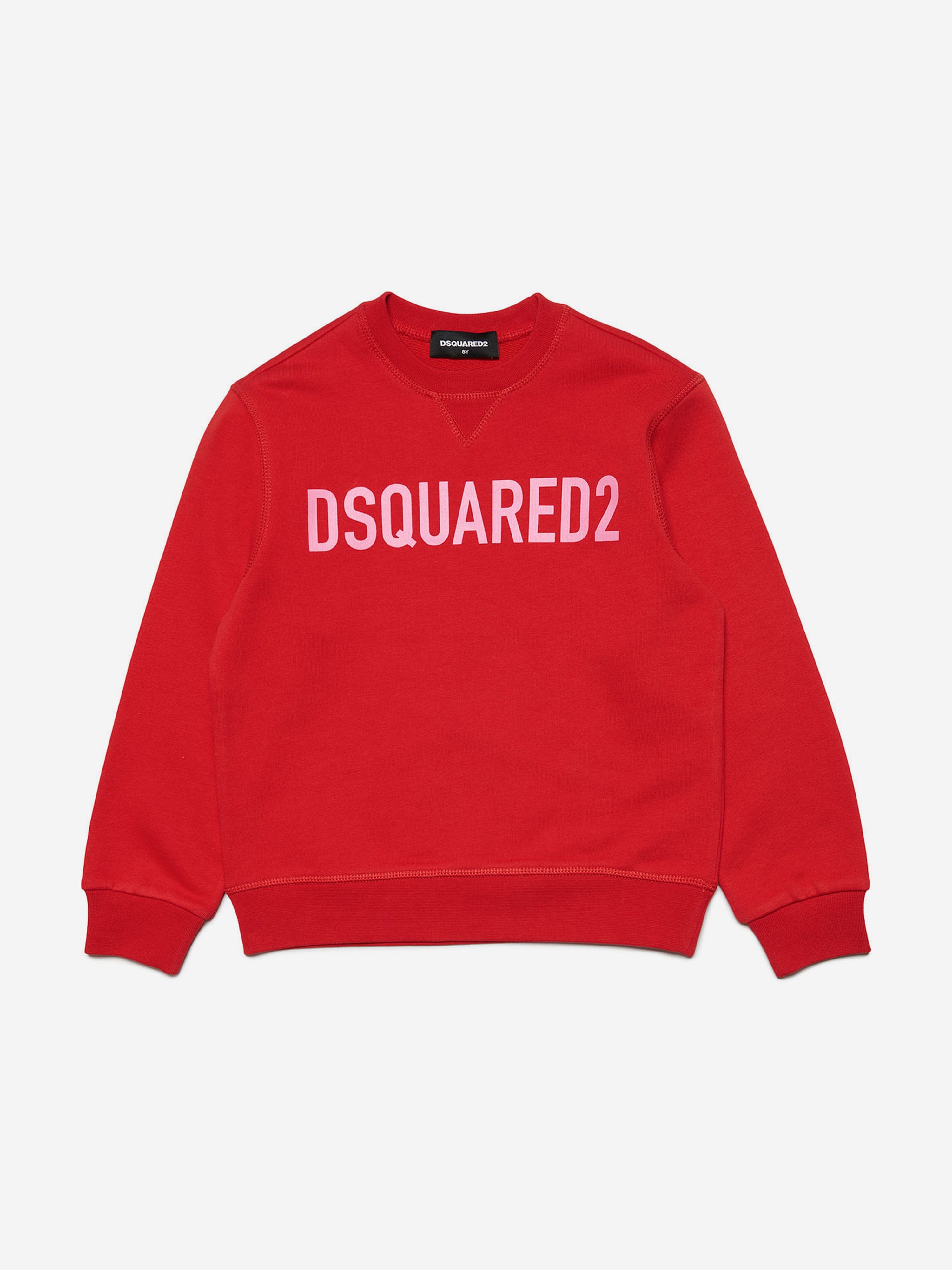 Dsquared2 Kids Logo Sweatshirt in Red Childsplay Clothing
