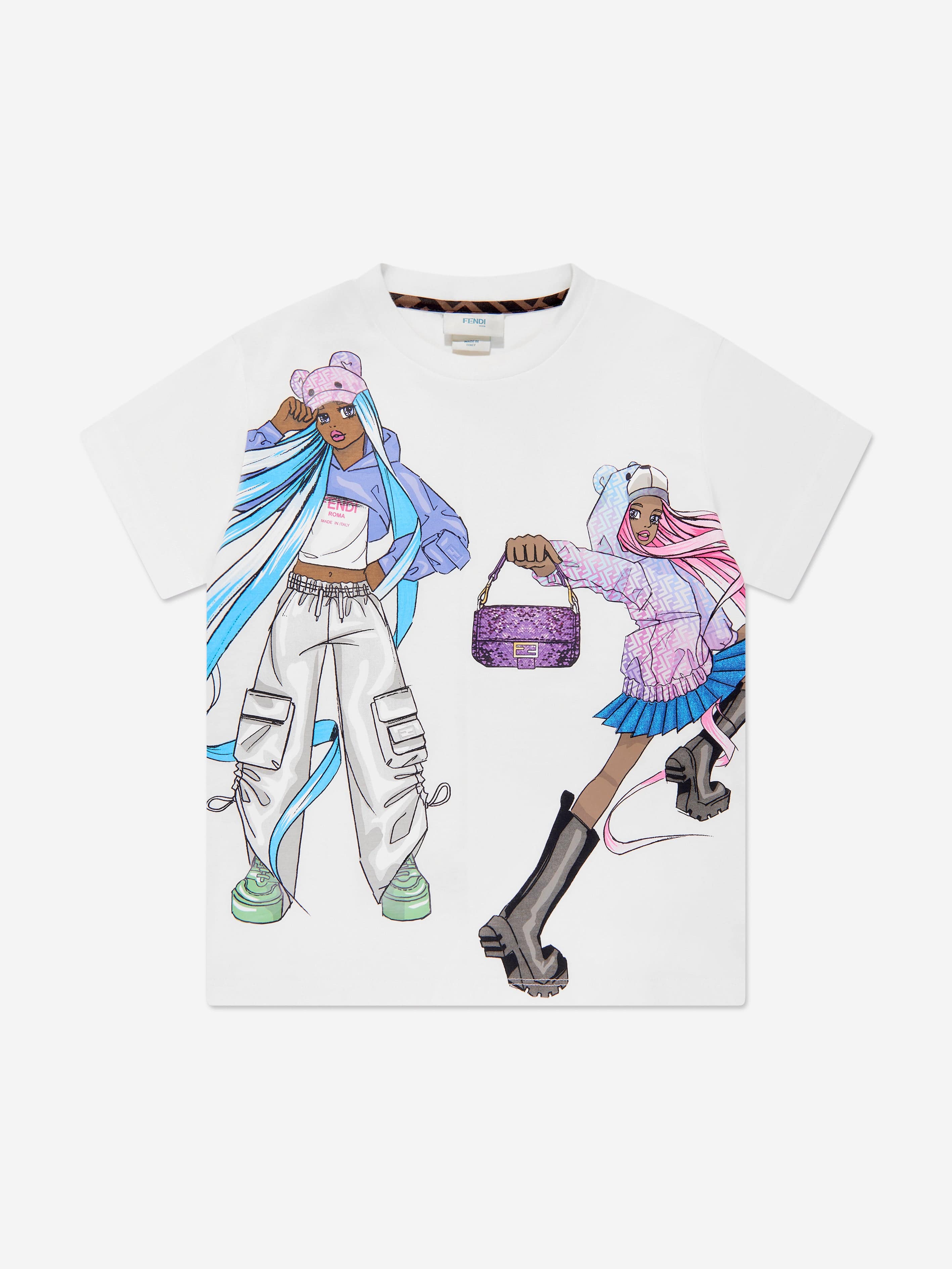 Girls fendi t shirt sale