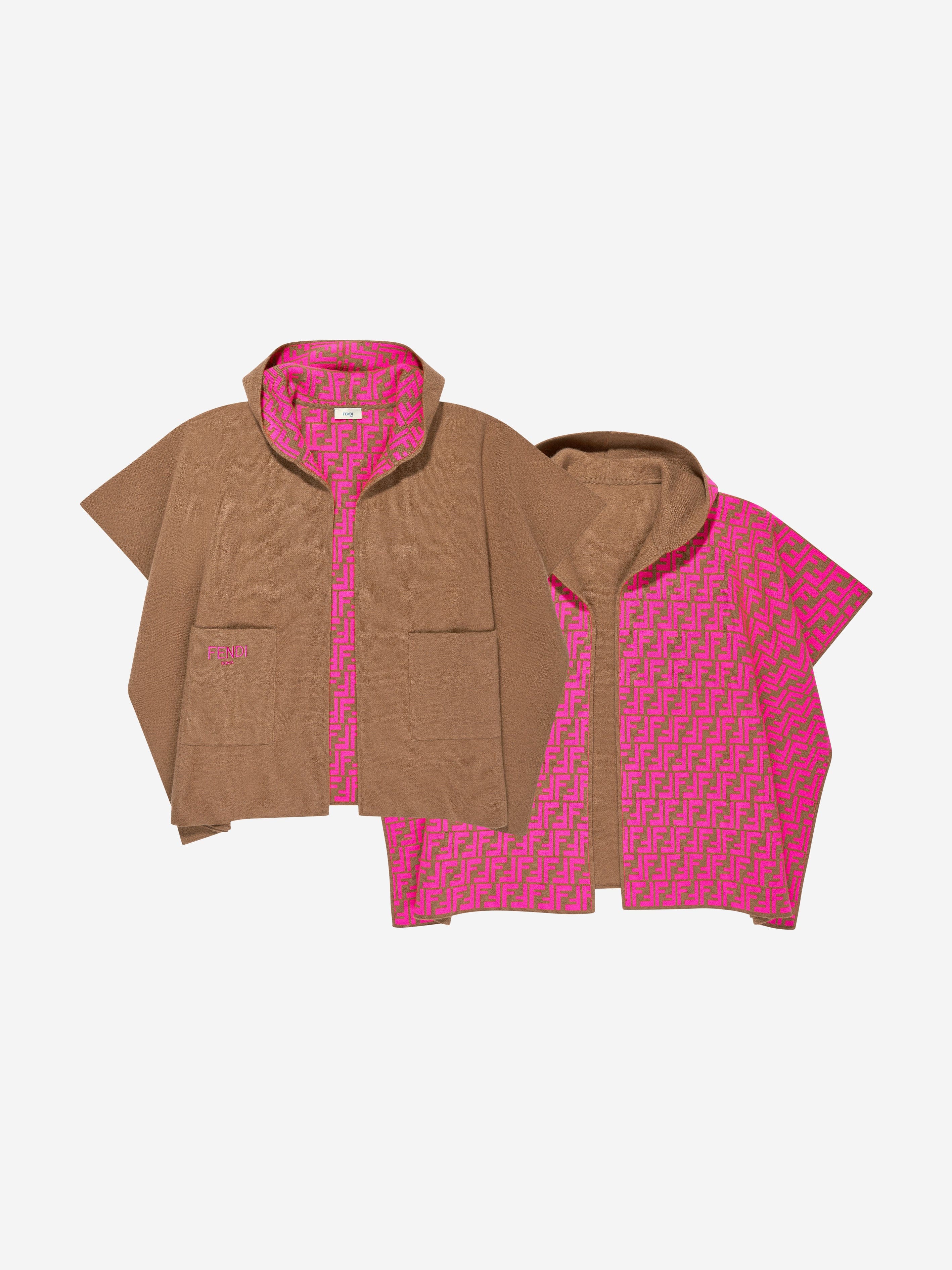 Fendi outlet wool cape