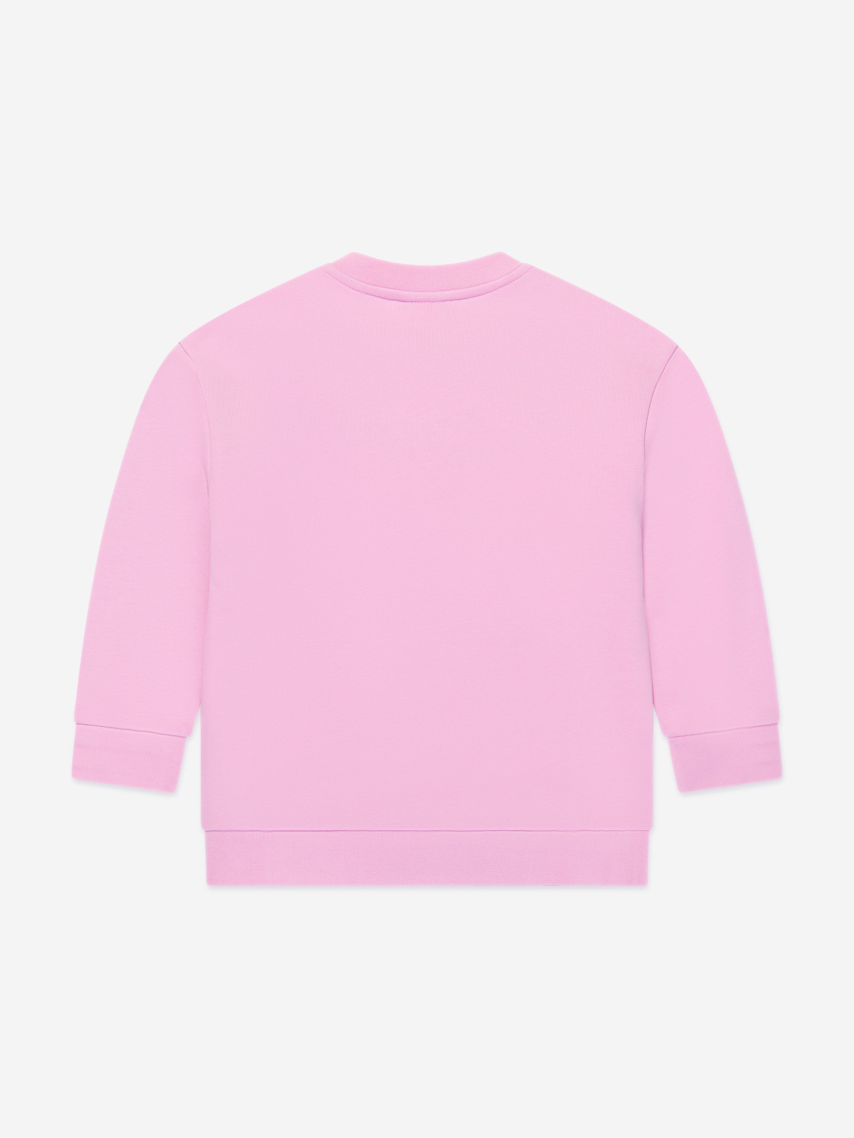 Fendi Girls Logo Sweatshirt in Pink Childsplay Clothing