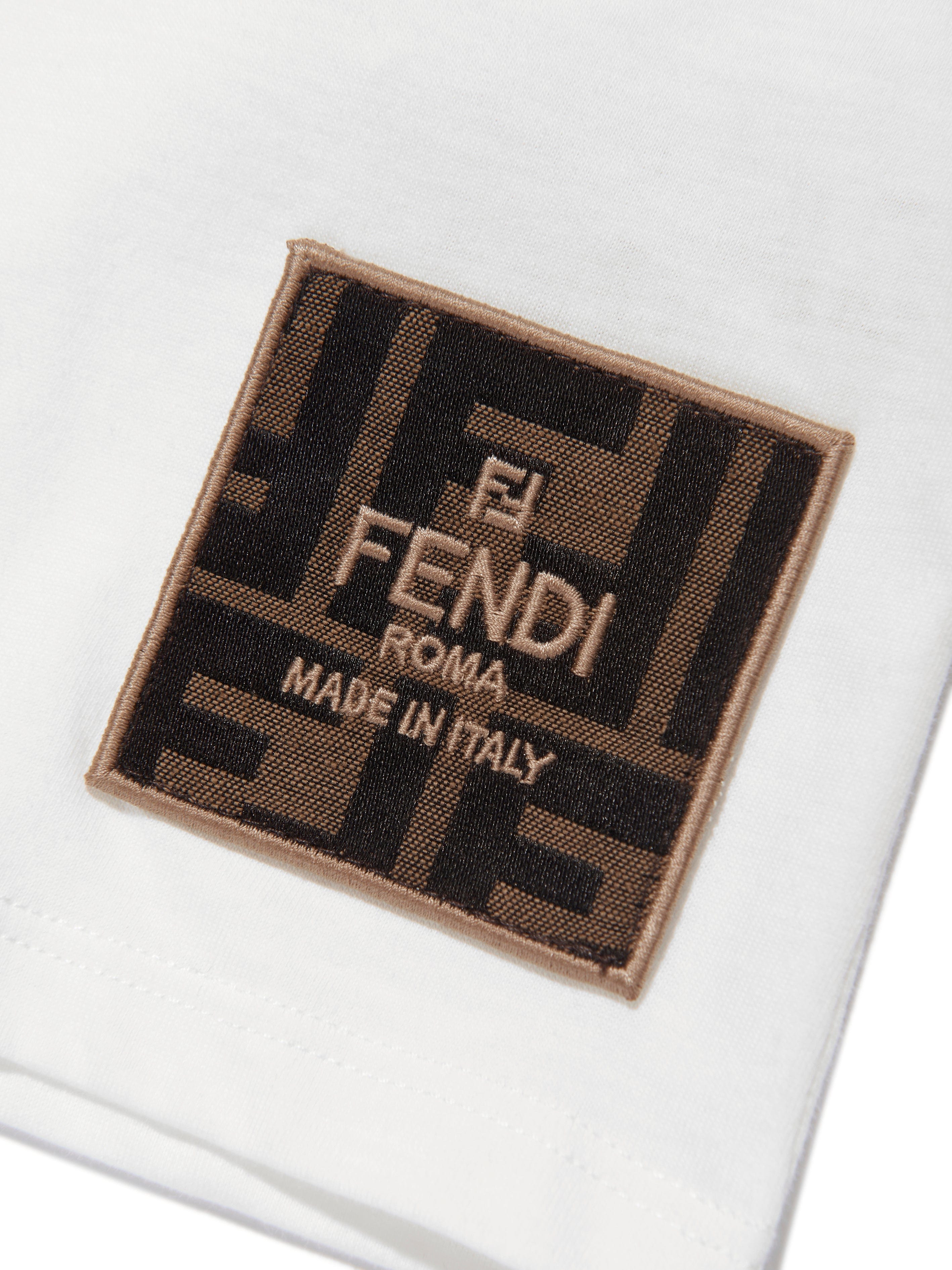 Fendi patch top t shirt