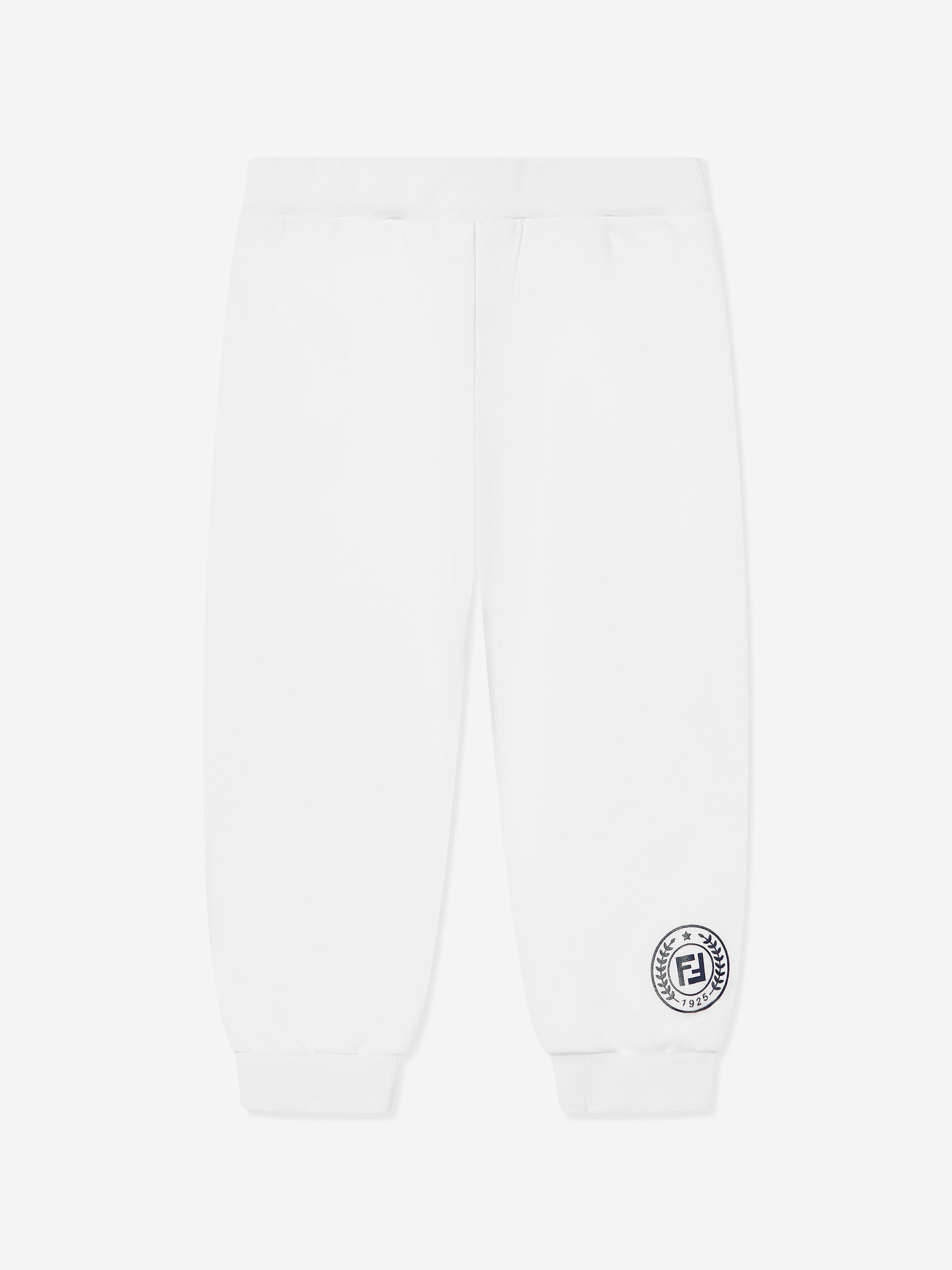 Fendi Baby Logo Joggers in White Childsplay Clothing