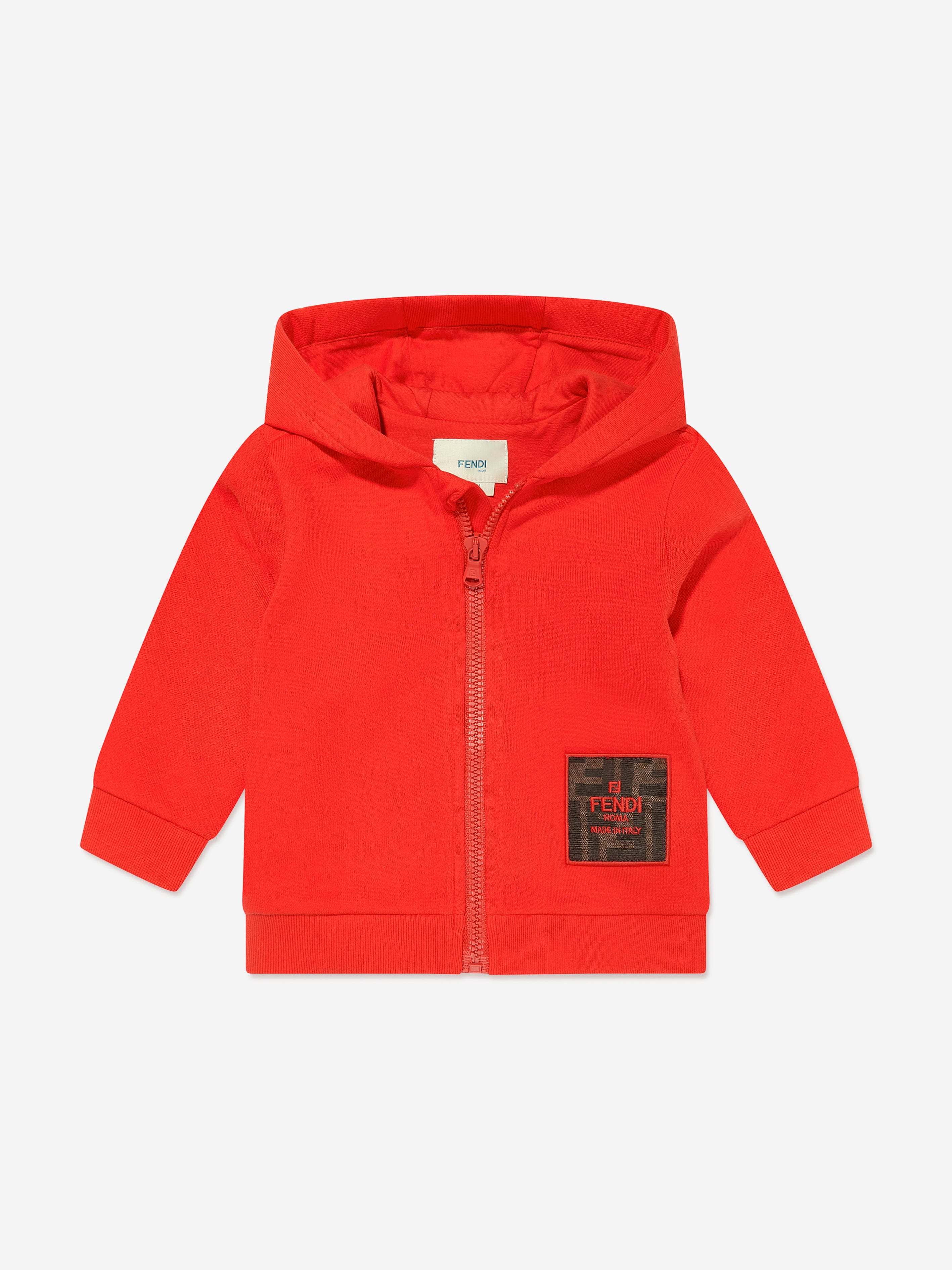 Fendi Baby Zip Up Top in Red Childsplay Clothing