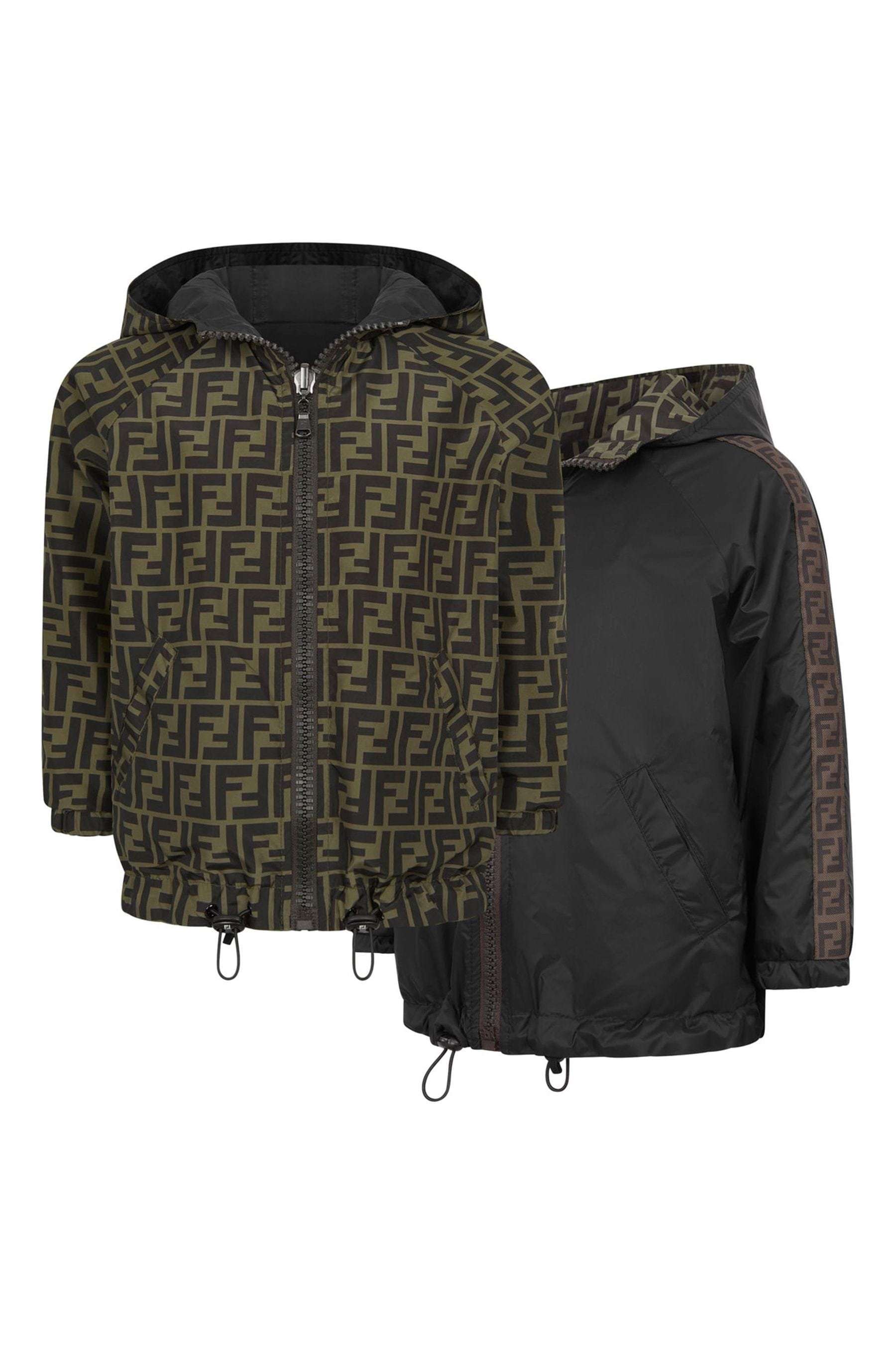 Fendi Kids - Kids Logo Trim K-Way Jacket | Childsplay Clothing UK
