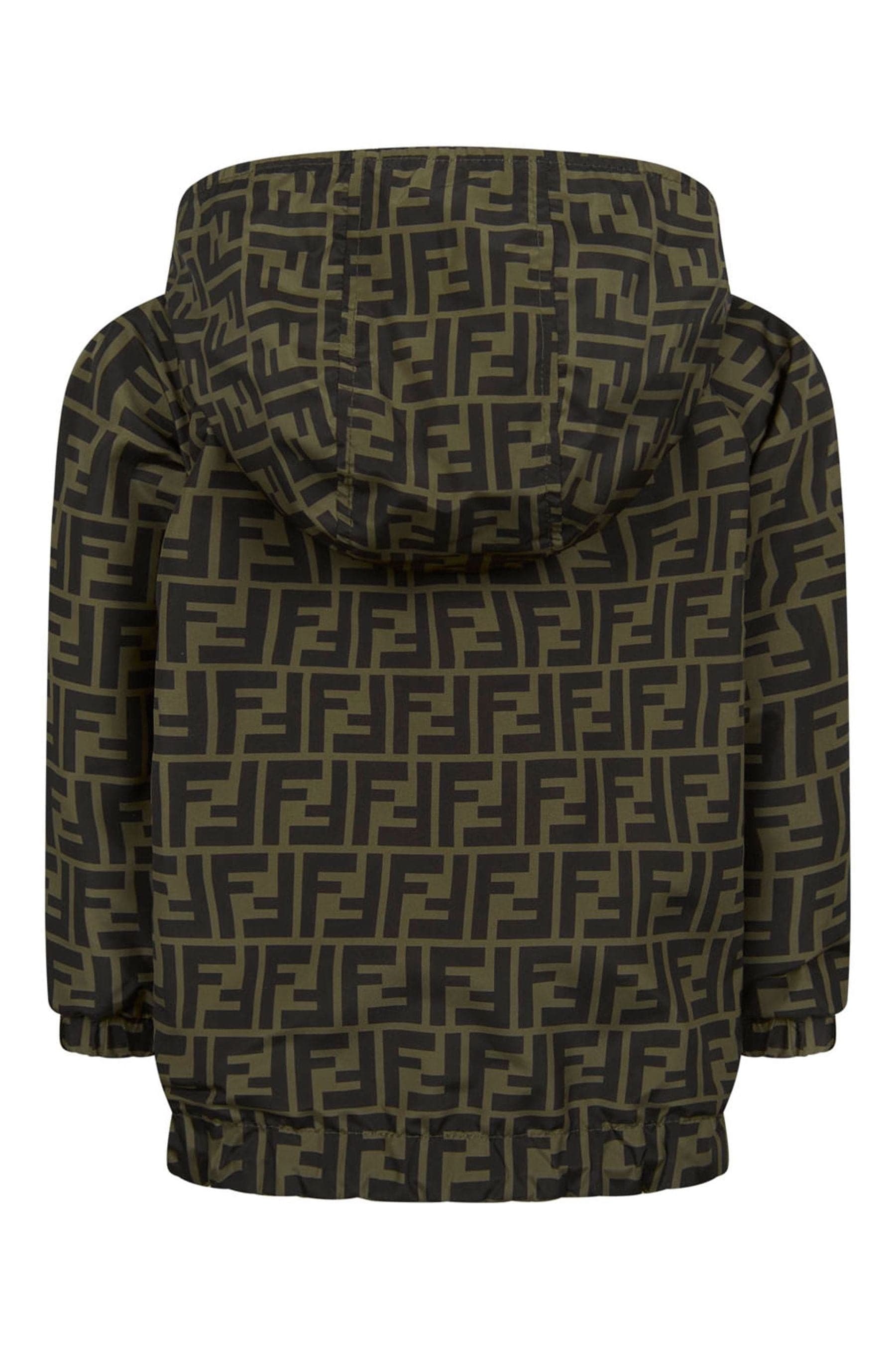 Fendi Kids Reversible FF K-Way Jacket in Black | Childsplay Clothing