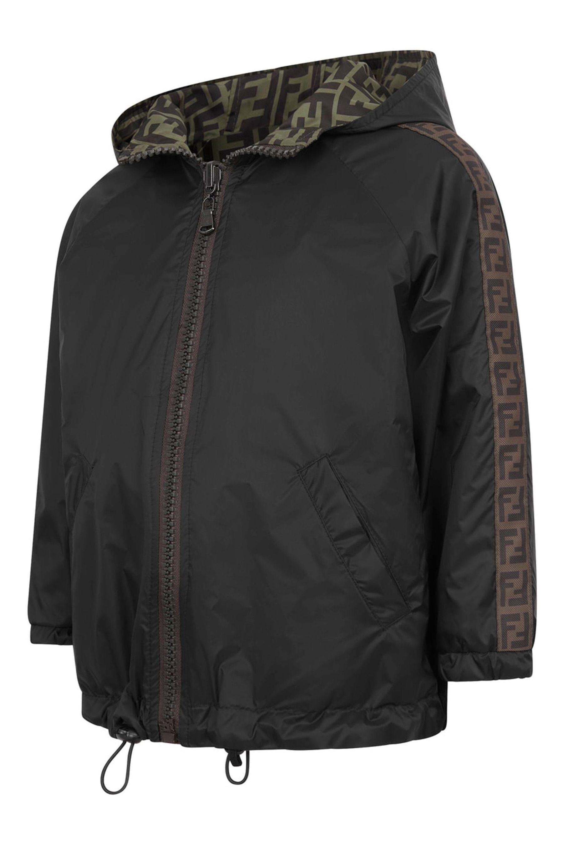 Fendi Kids - Kids Logo Trim K-Way Jacket | Childsplay Clothing UK