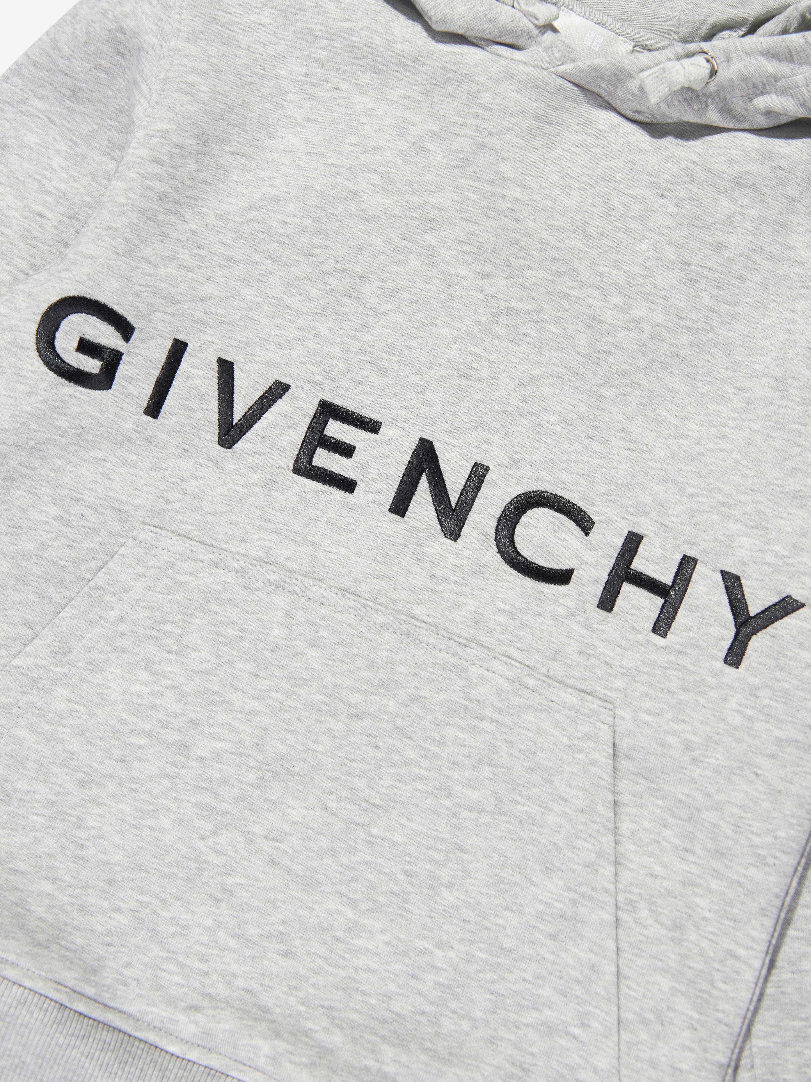 Boys Logo Hoodie in Grey