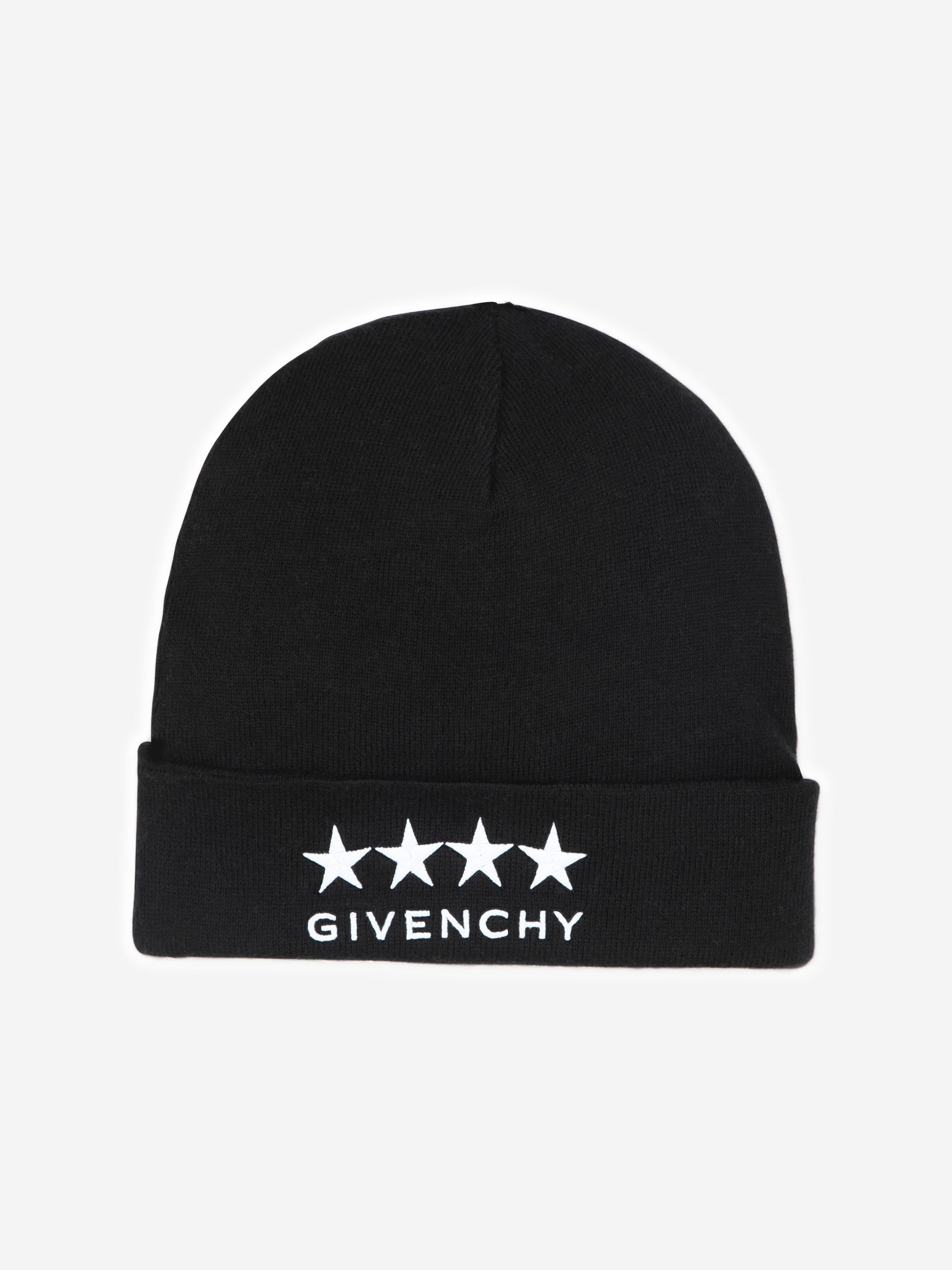 Givenchy Givenchy Kids Knitted Beanie Hat in Black Childsplay