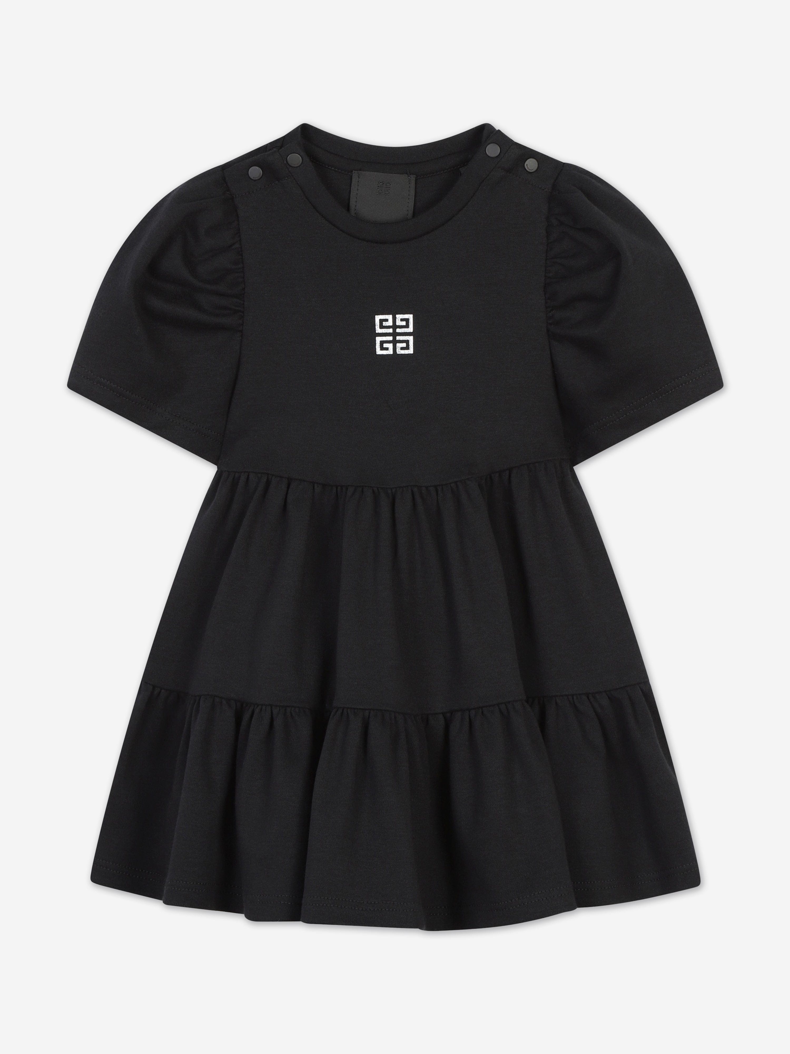 Givenchy Baby Girls 4G Logo Dress in Black Childsplay Clothing