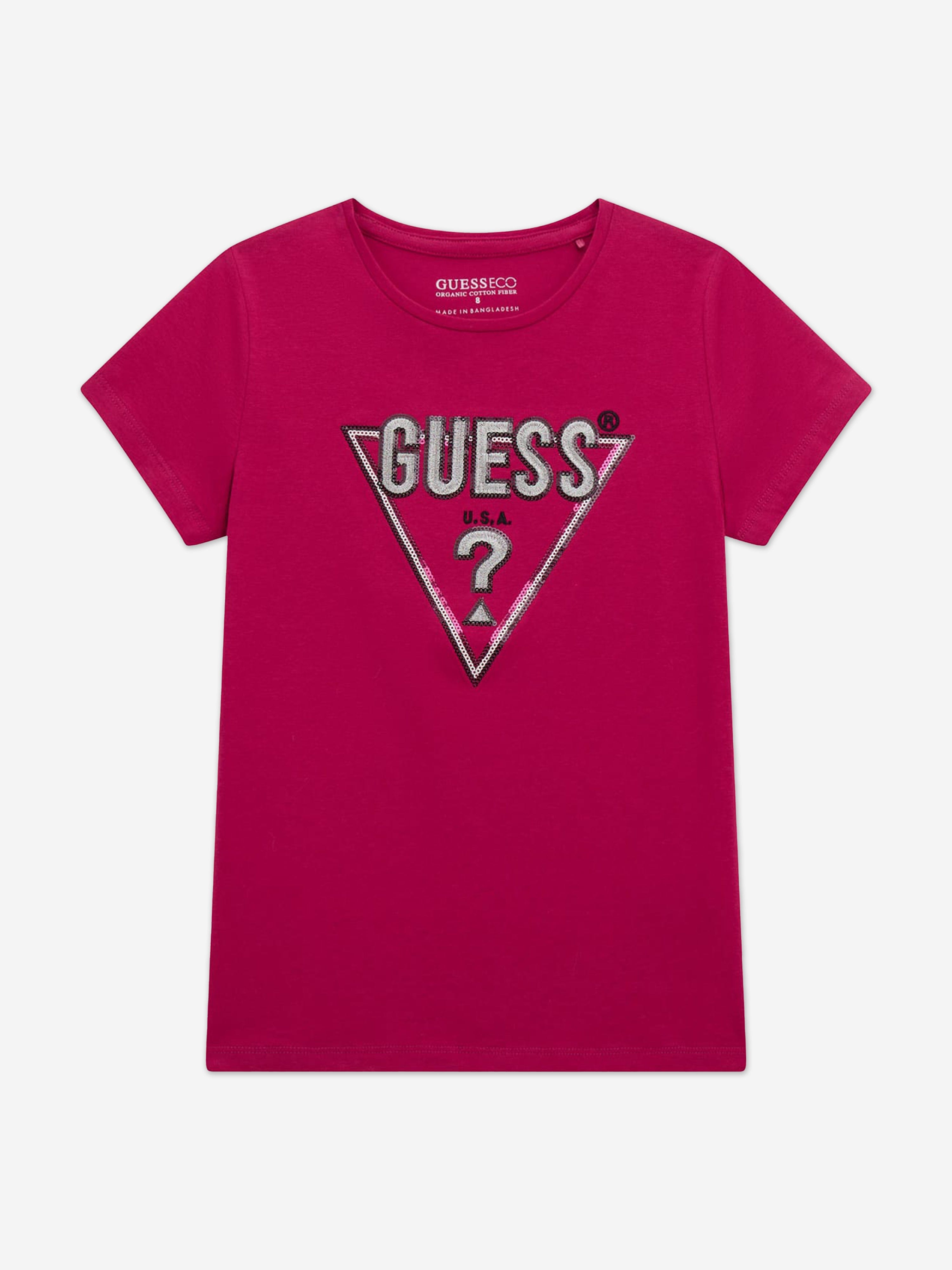 Pink guess shirt clearance