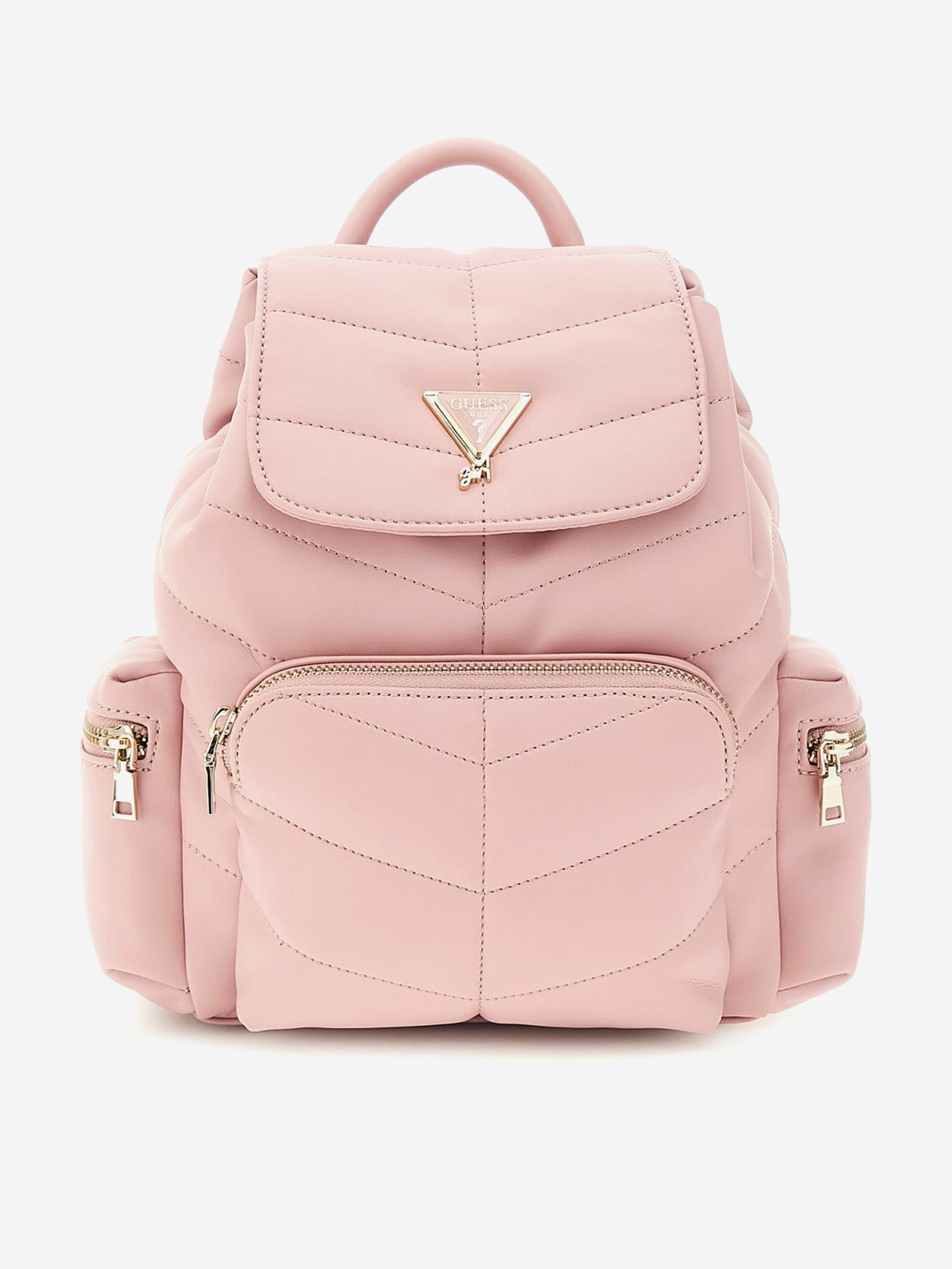 guess mini backpack uk Guess Girls Padded Backpack in Pink (25cm)