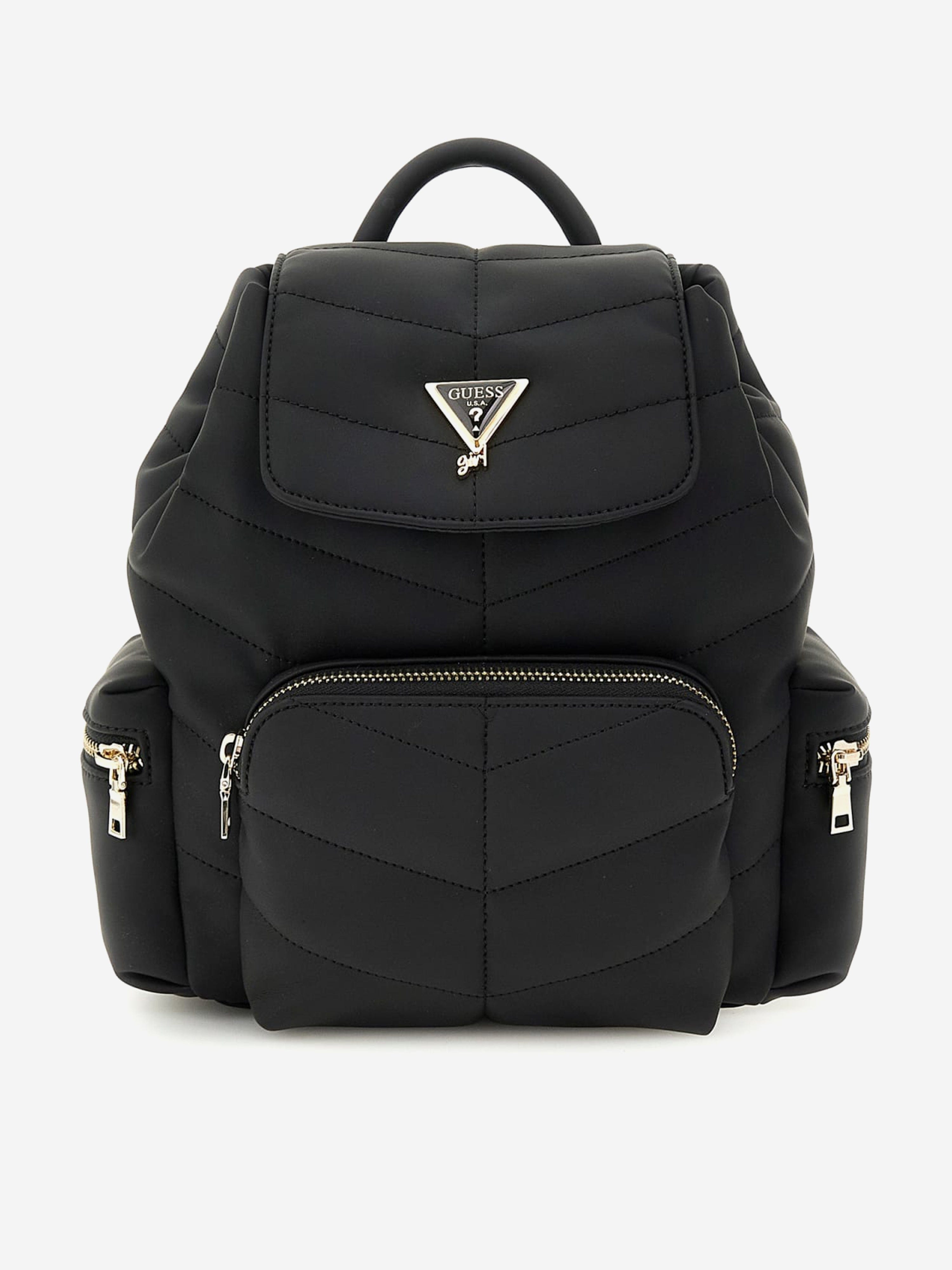 Guess Guess Girls Padded Backpack in Black (25cm) Childsplay