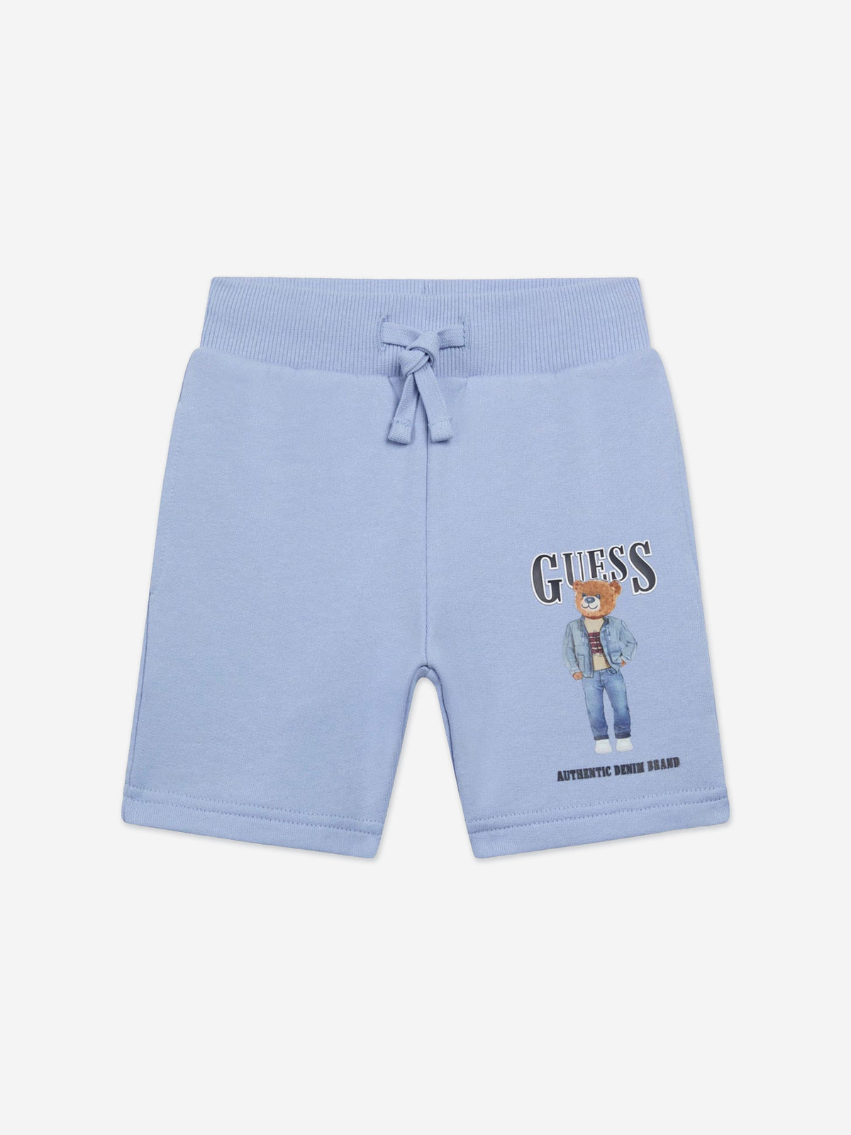 Guess Boys Bear Logo Shorts in Blue | Childsplay Clothing UK