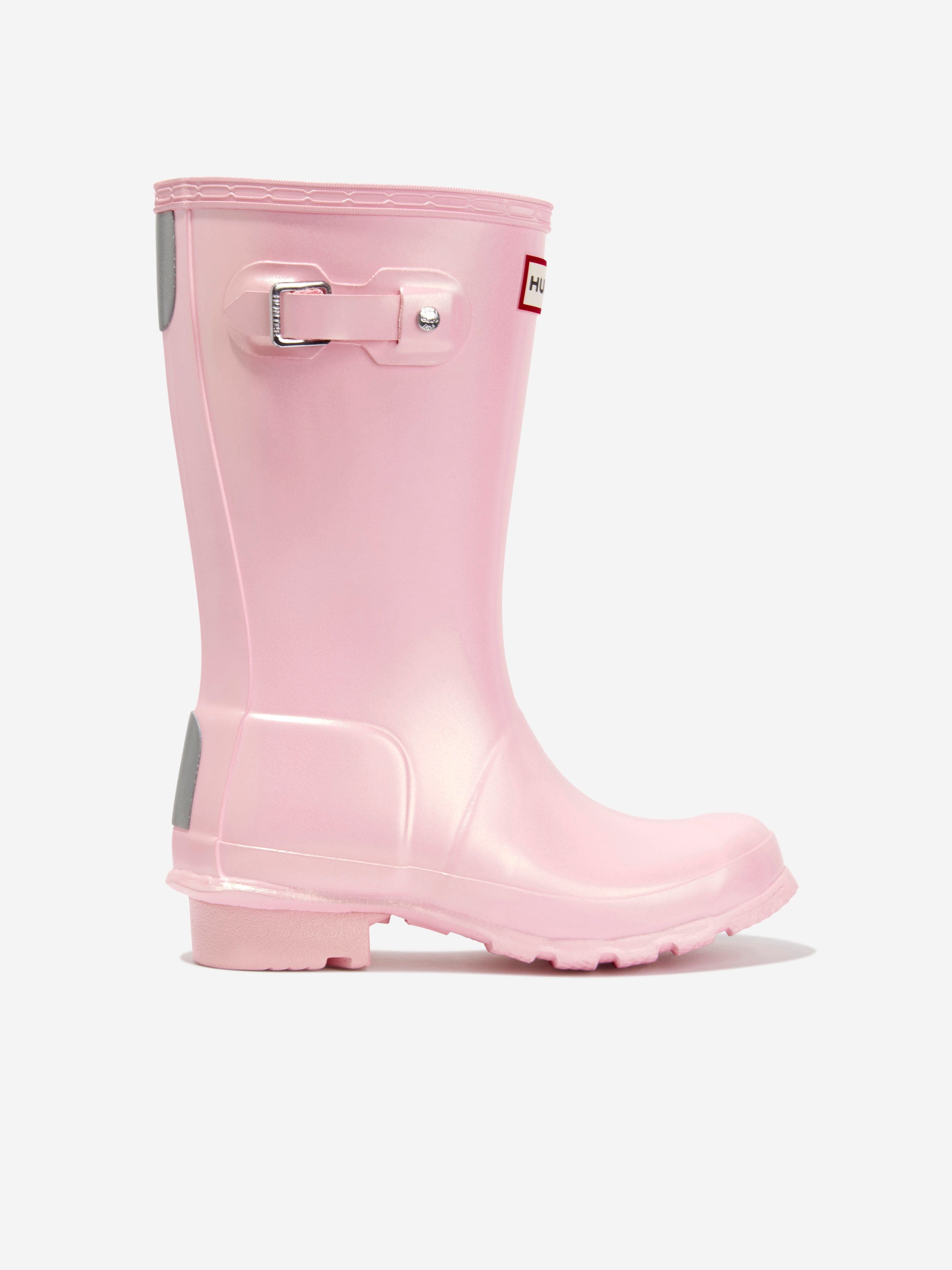 Hunter Girls Original Nebula Wellington Boots in Pink Childsplay Clothing