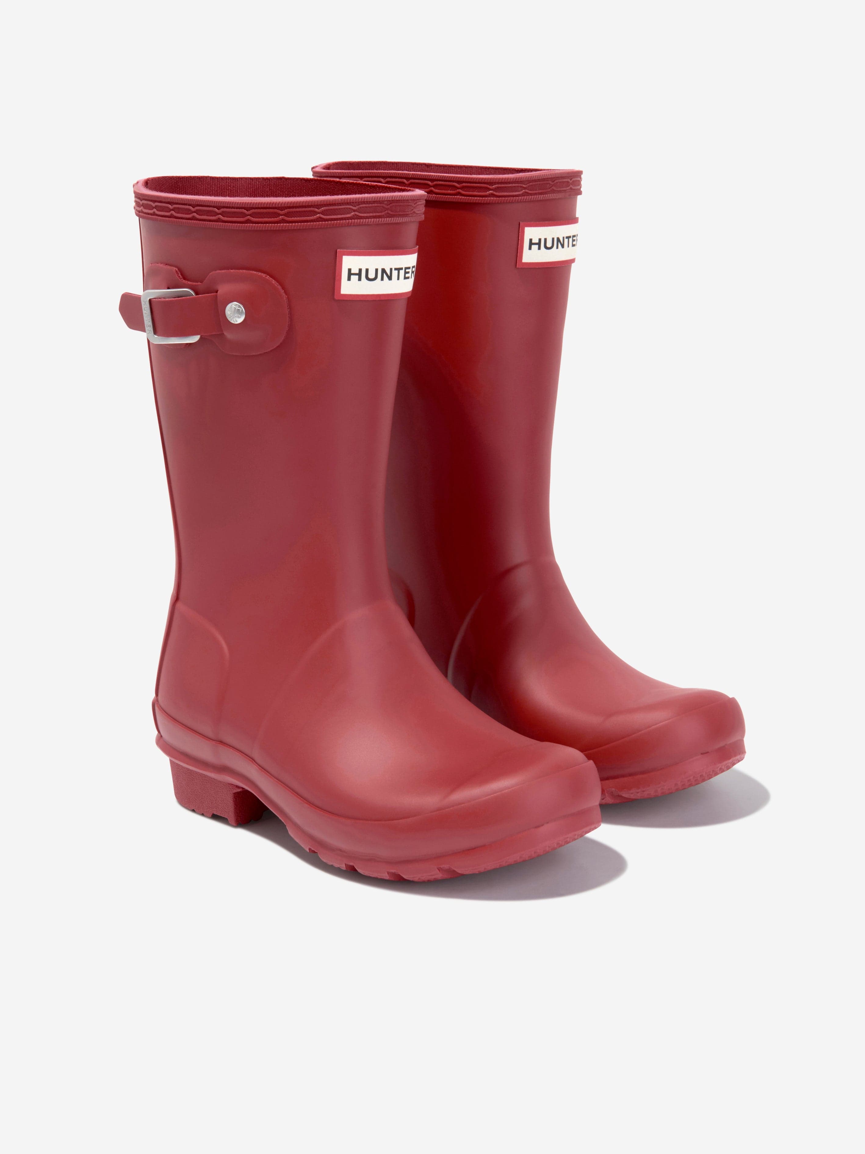 Red hunter boots tall deals
