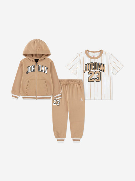 Jordan Jordan Kids MJ 23 FZ Tracksuit Set in Beige | Childsplay