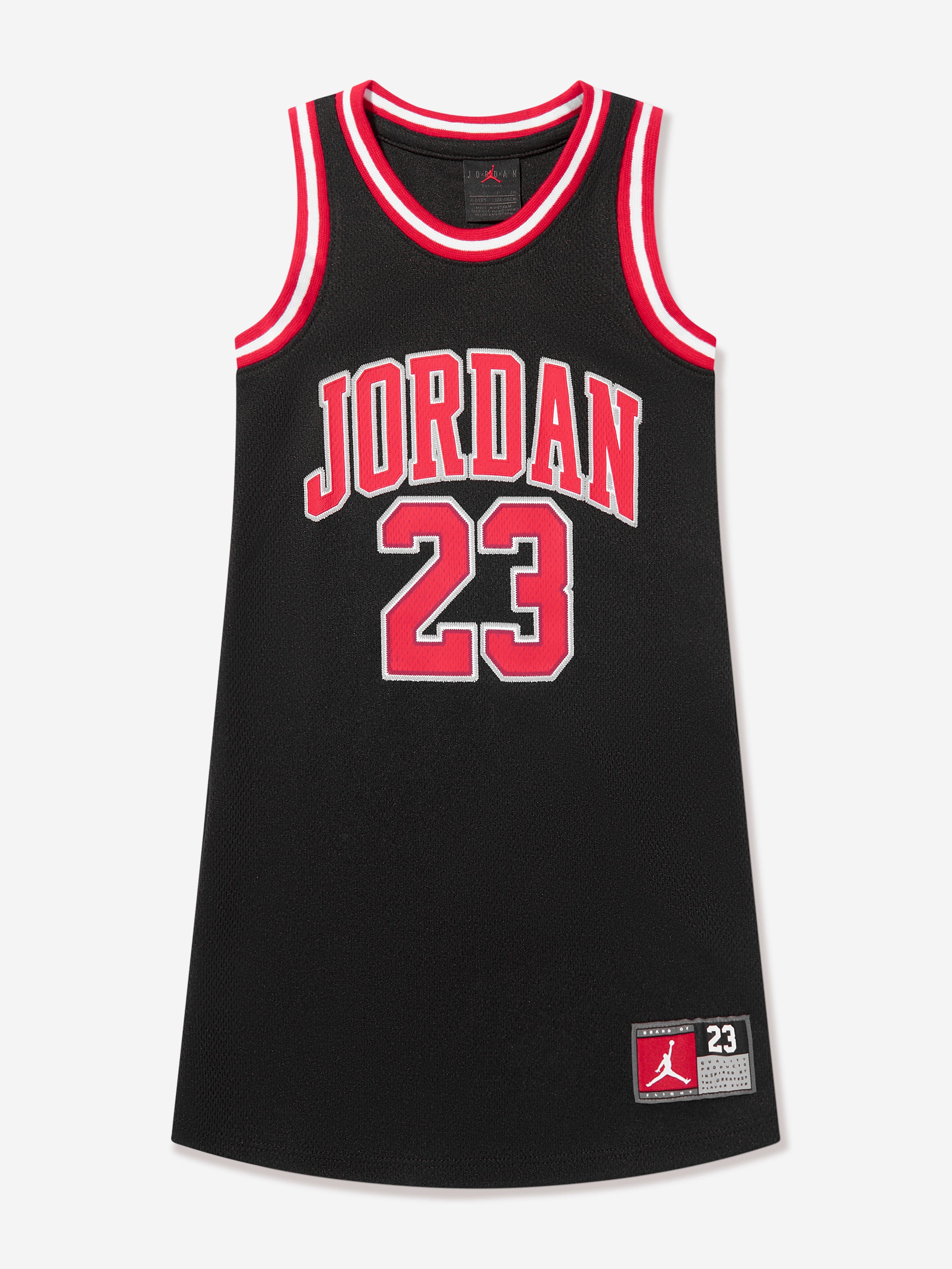 Jordan Jordan Girls 23 Jersey Dress in Black Childsplay Clothing