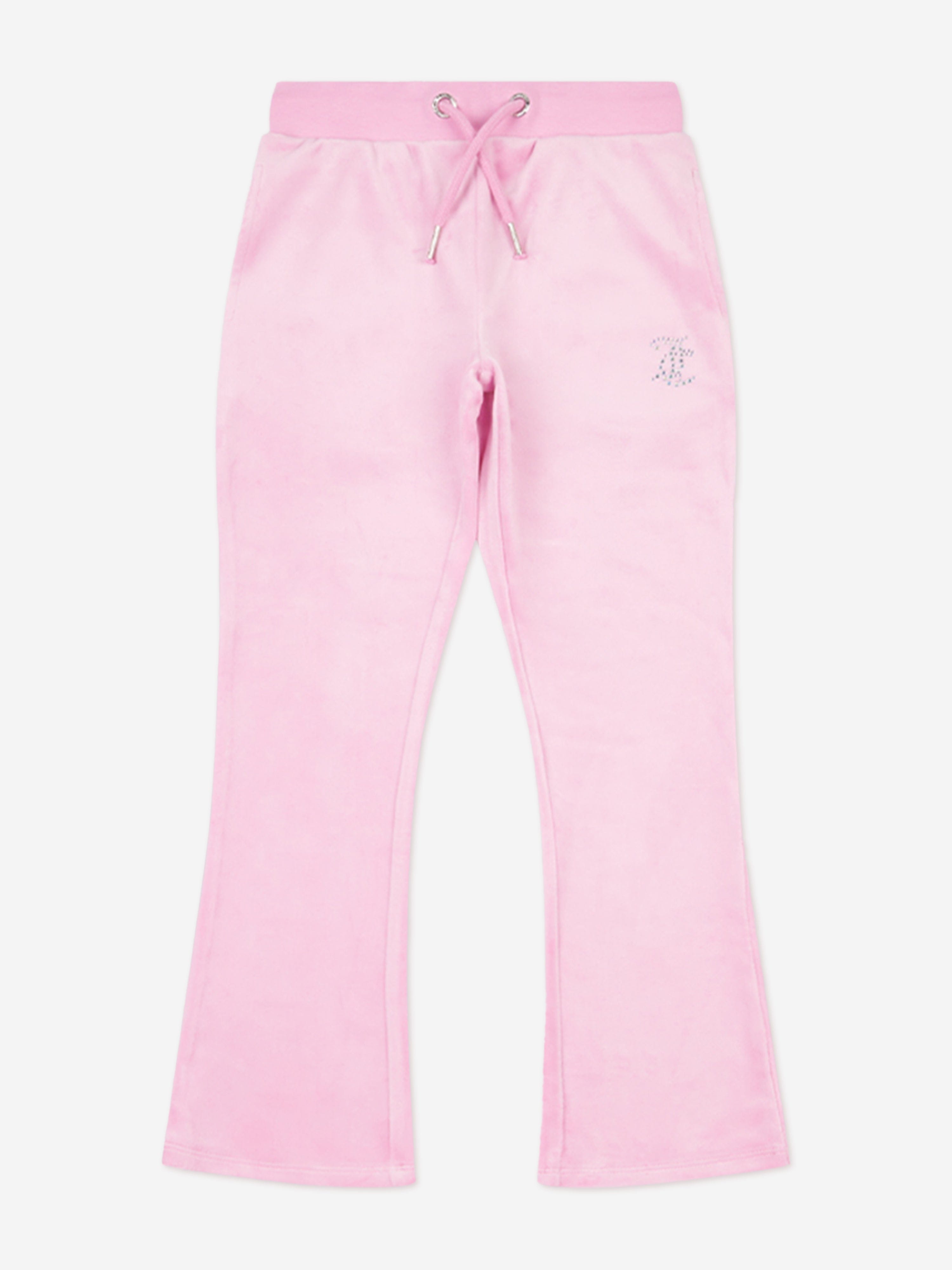Girls Zip Up & Bootcut Joggers Tracksuit in Pink