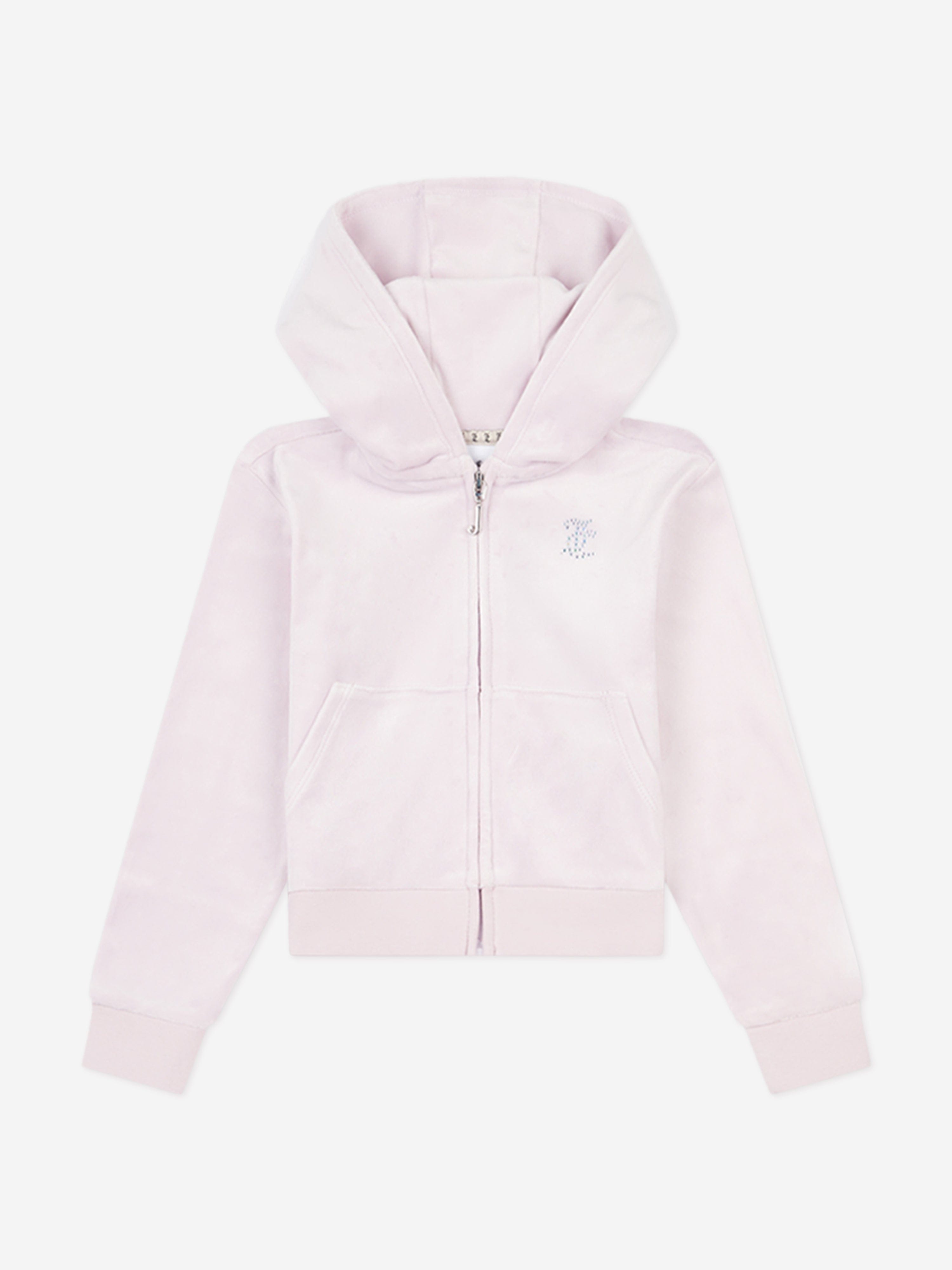 Girls Zip Up & Bootcut Joggers Tracksuit in Purple