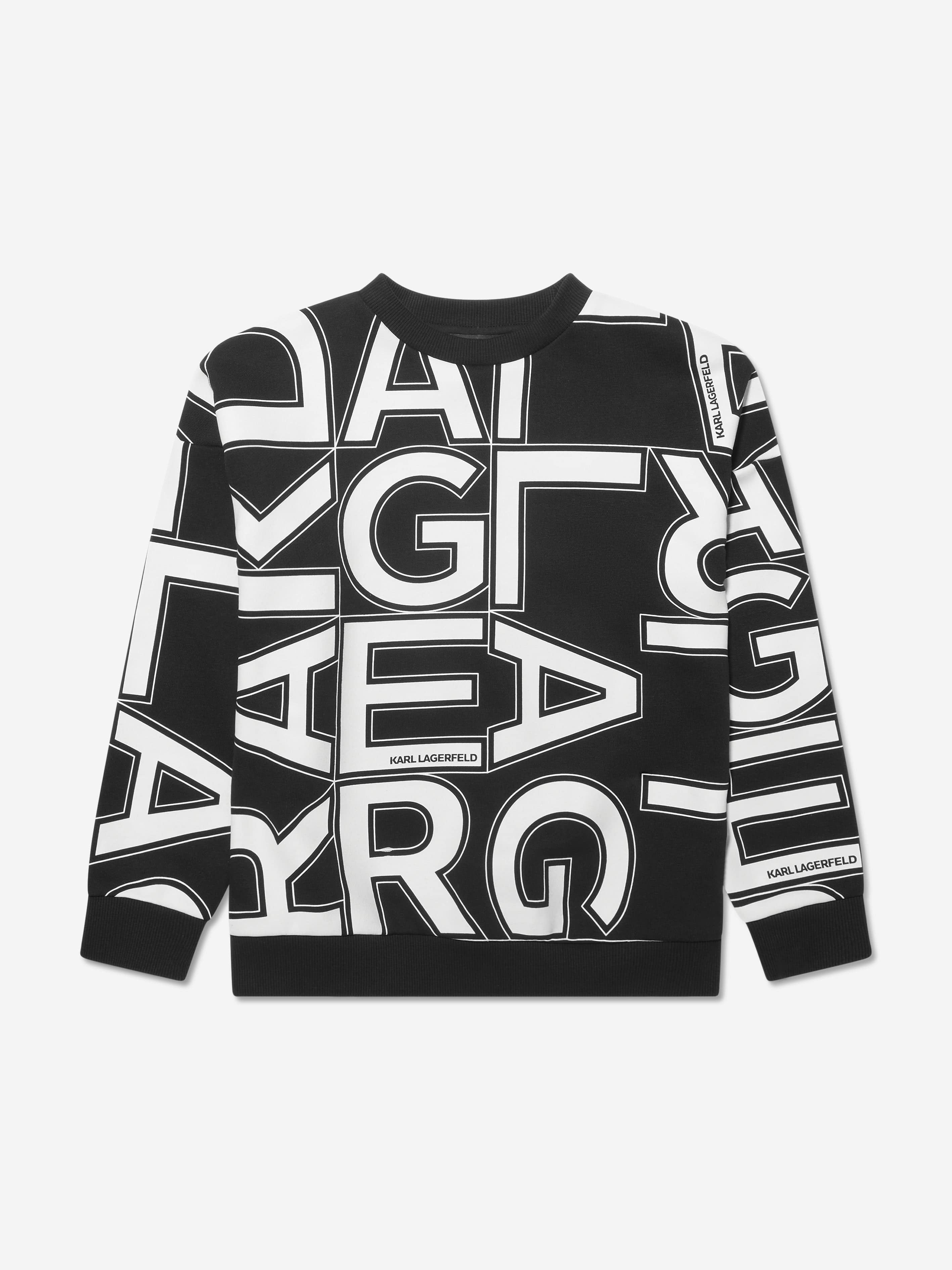 Boys Logo Sweatshirt in Black Childsplay Clothing
