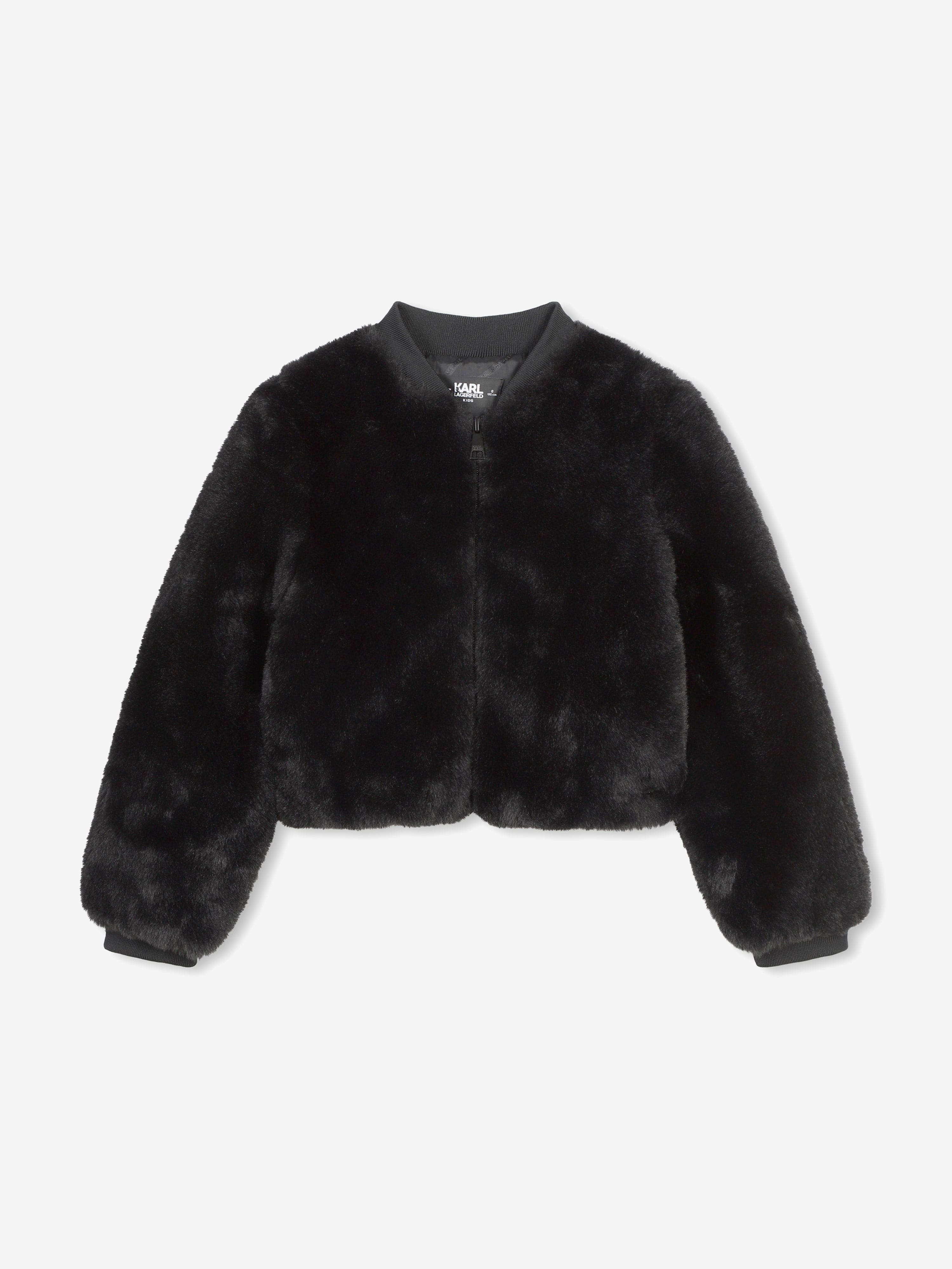 Karl lagerfeld faux fur jacket outlet