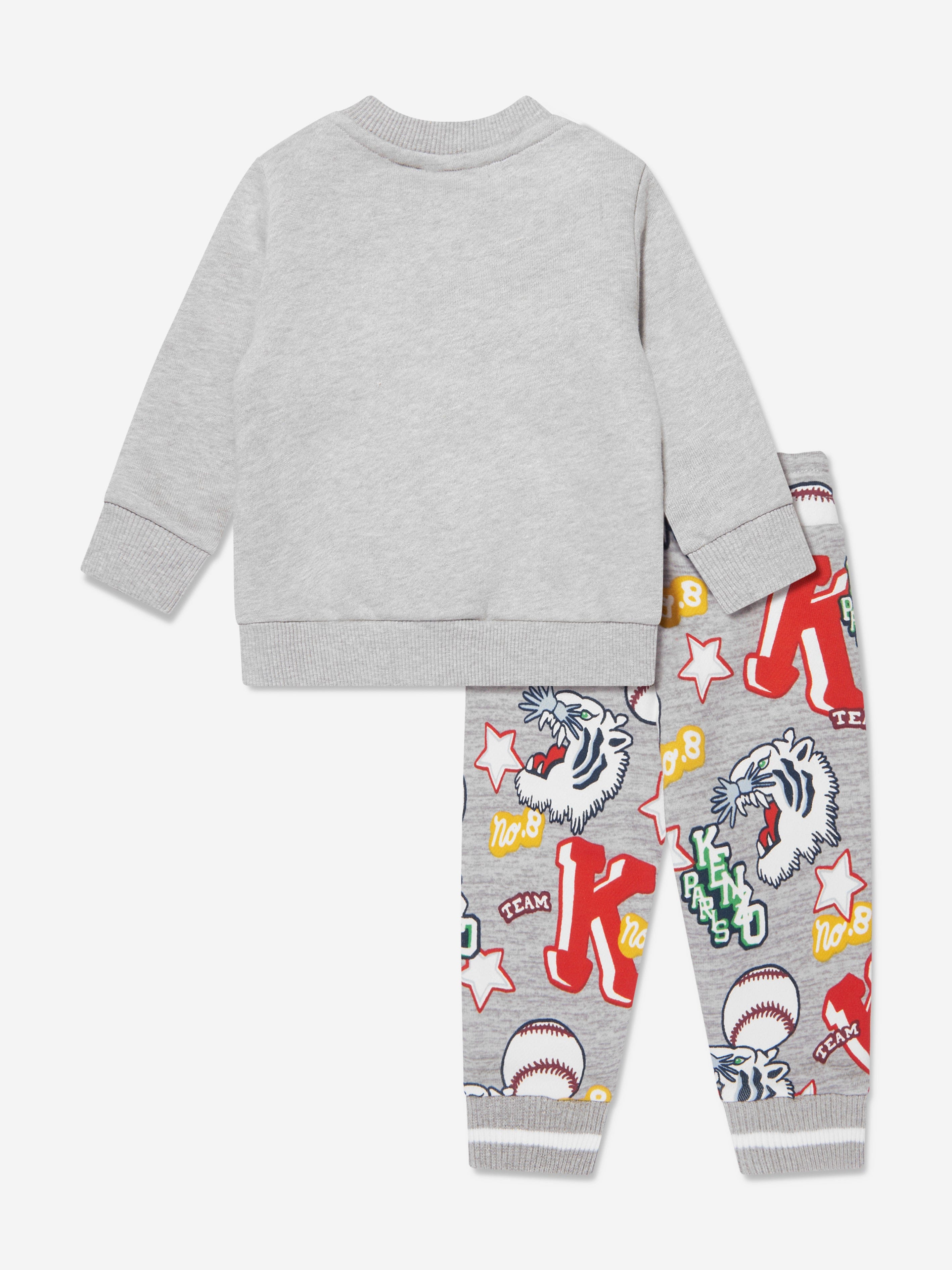 KENZO Baby Boys Tracksuit in Grey Childsplay Clothing