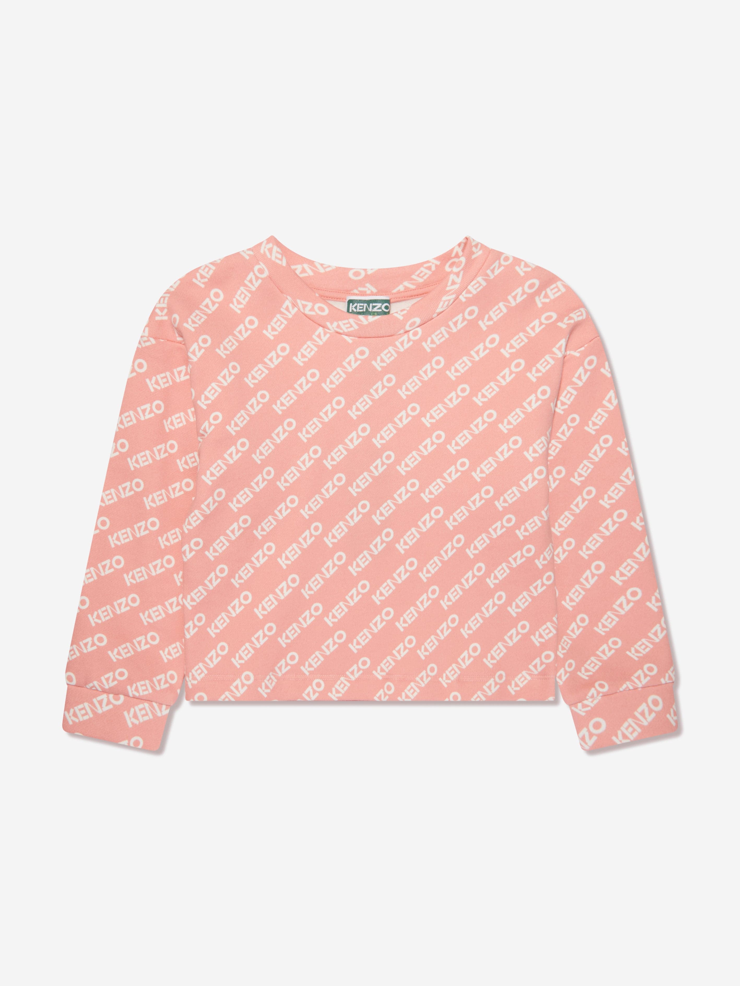KENZO Girls Logo Sweatshirt in Pink Childsplay Clothing