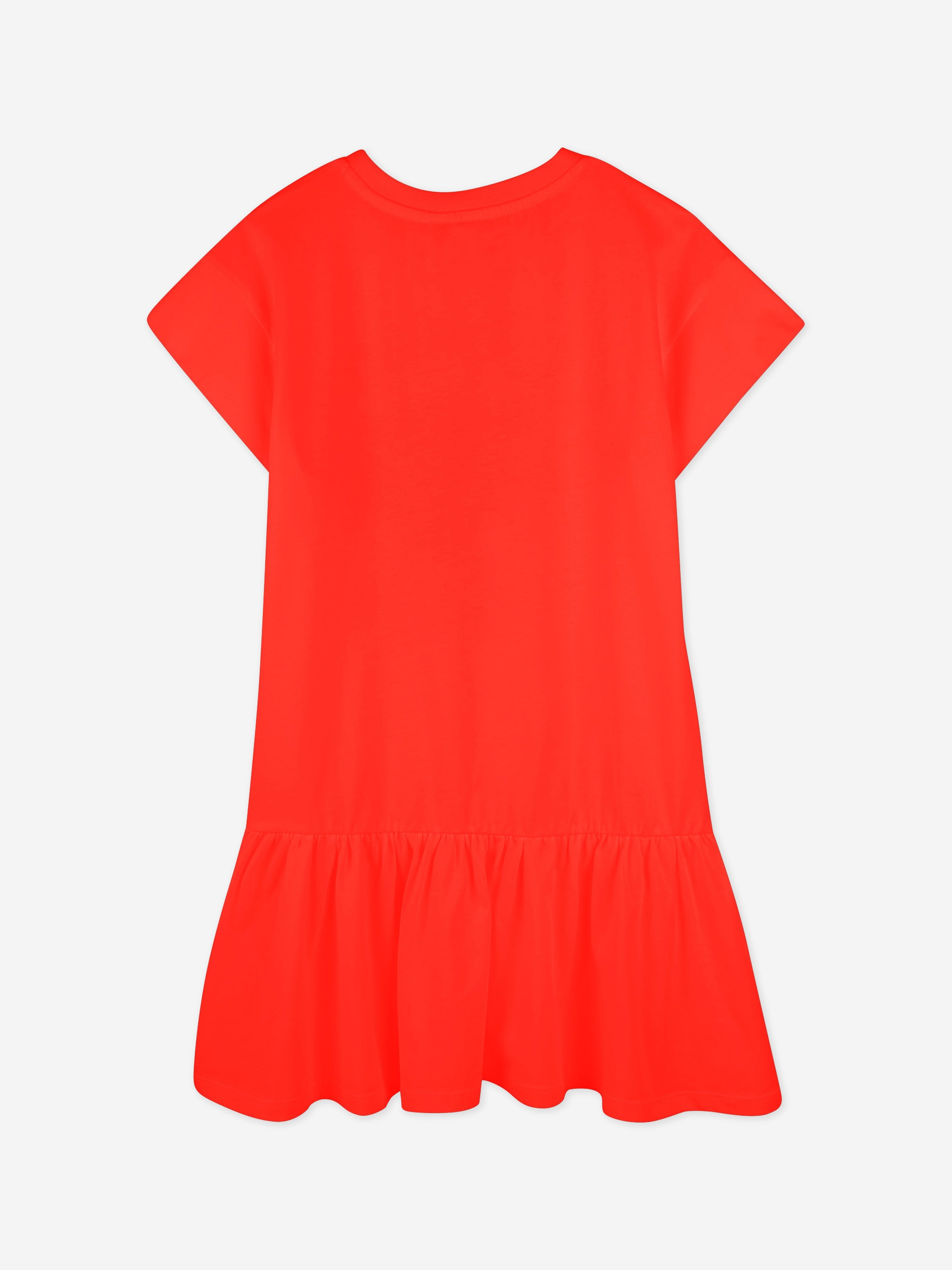 strapless open back dress KENZO Girls Tiger Dress in Red