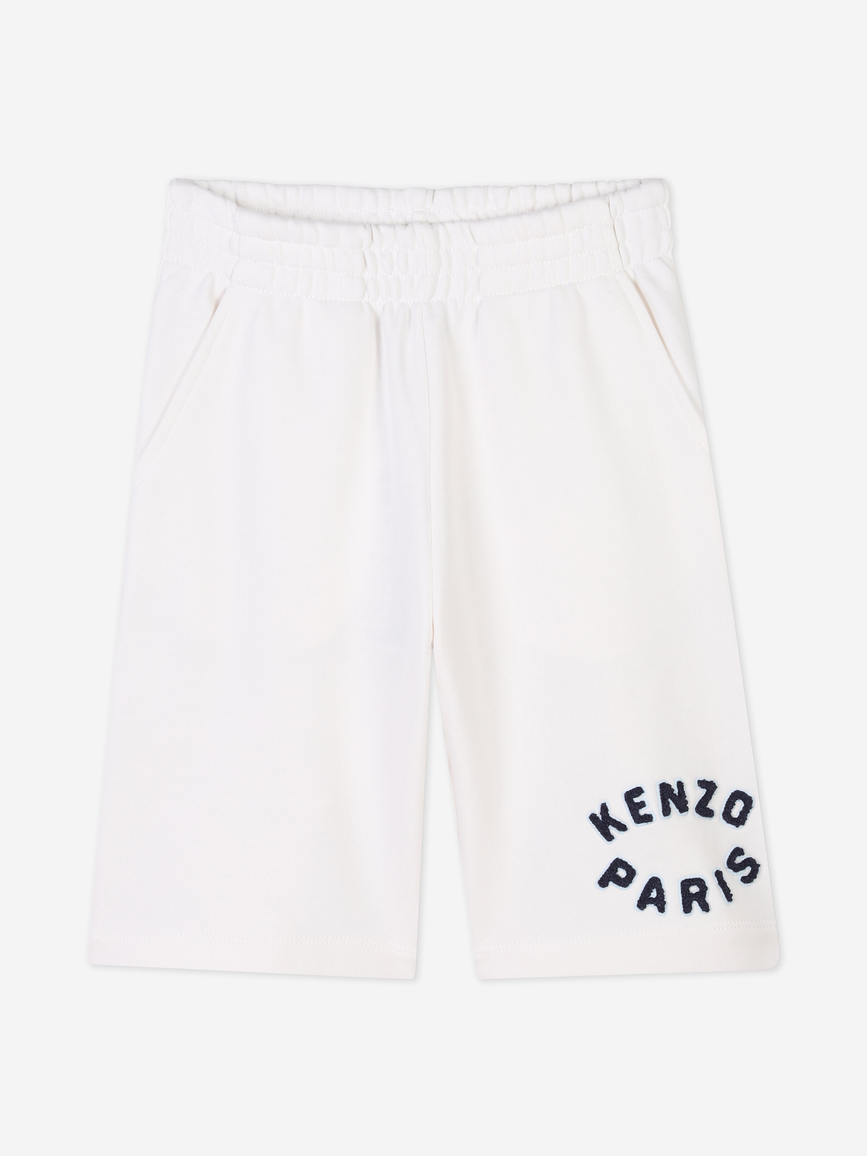KENZO KIDS KENZO Kids Logo Bermuda Shorts in Ivory Childsplay