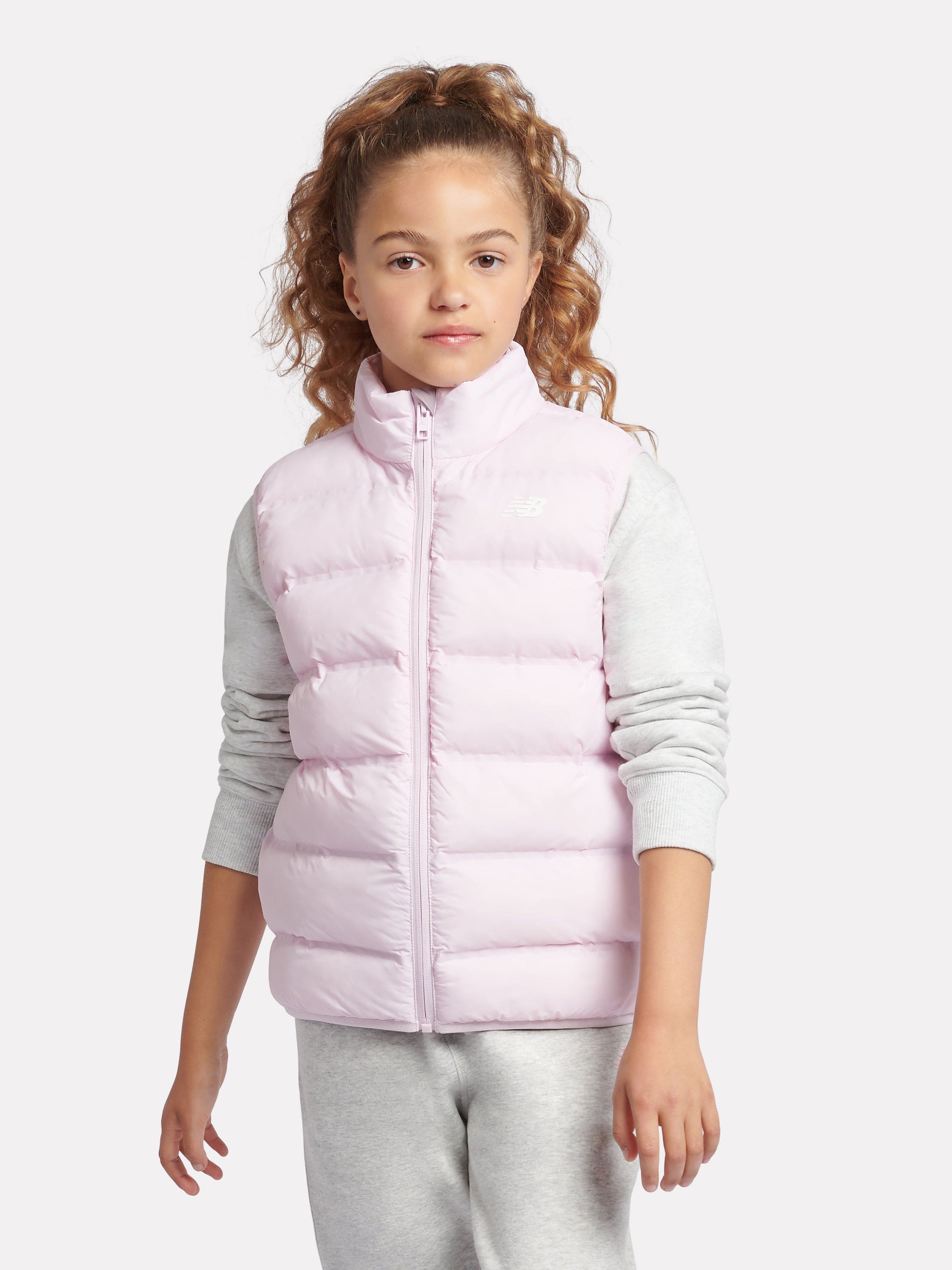 New Balance New Balance Girls Bond Quilted Gilet in Pink