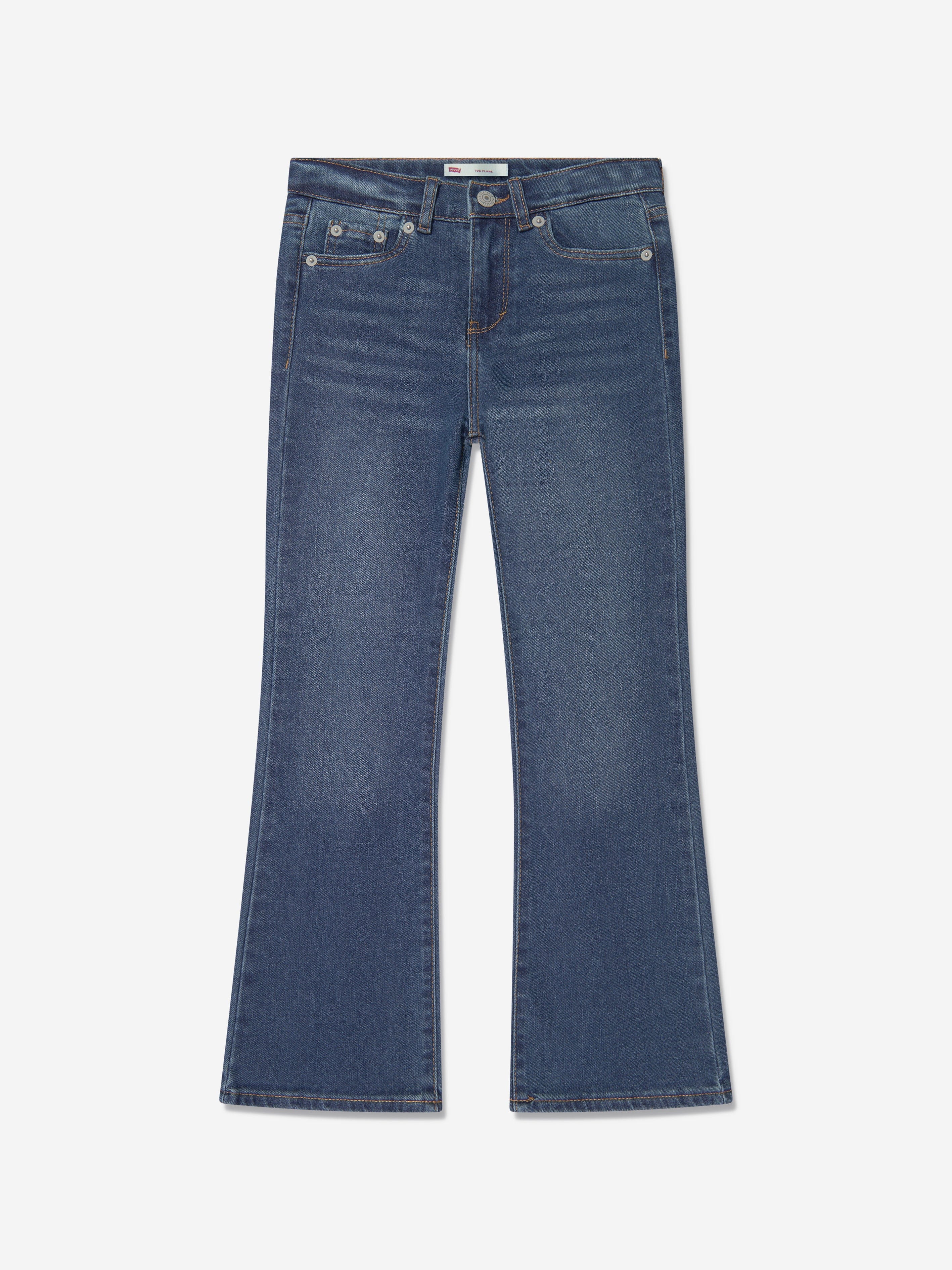 Girls 726 High Rise Flare Jeans in Blue Childsplay Clothing