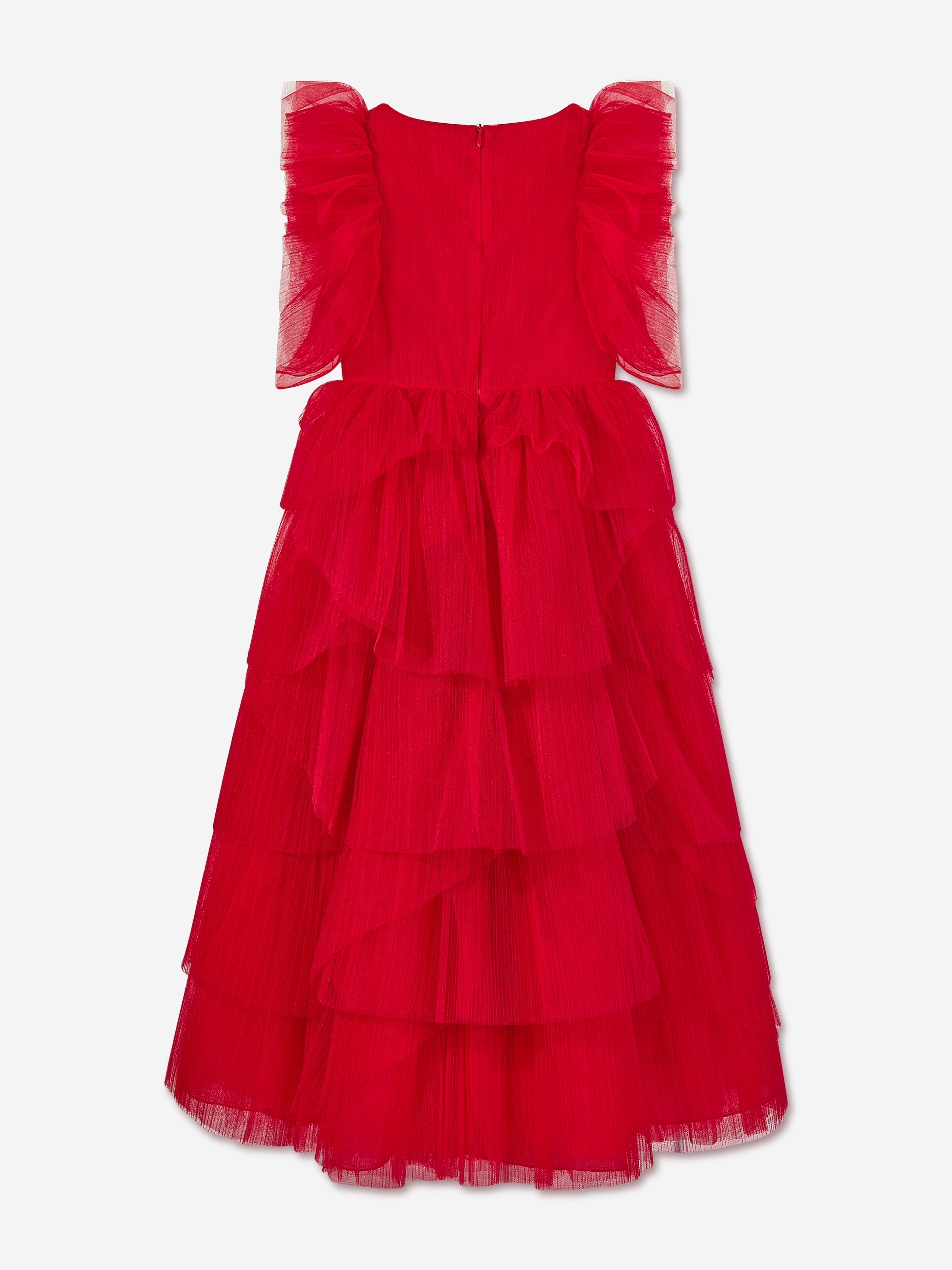 Pleated tulle dress deals