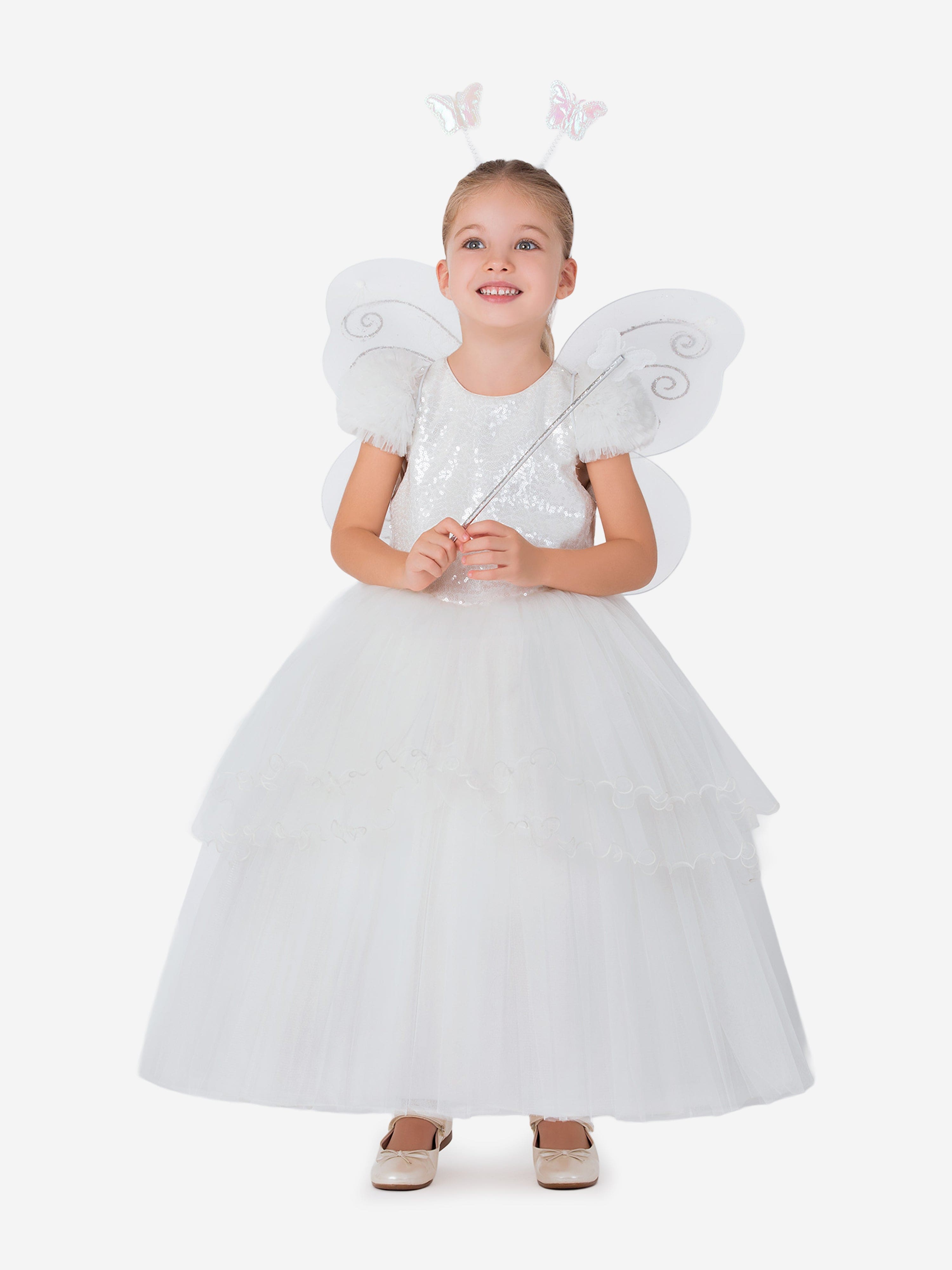 Magical Costumes Girls Fairy Costume in White | Childsplay Clothing