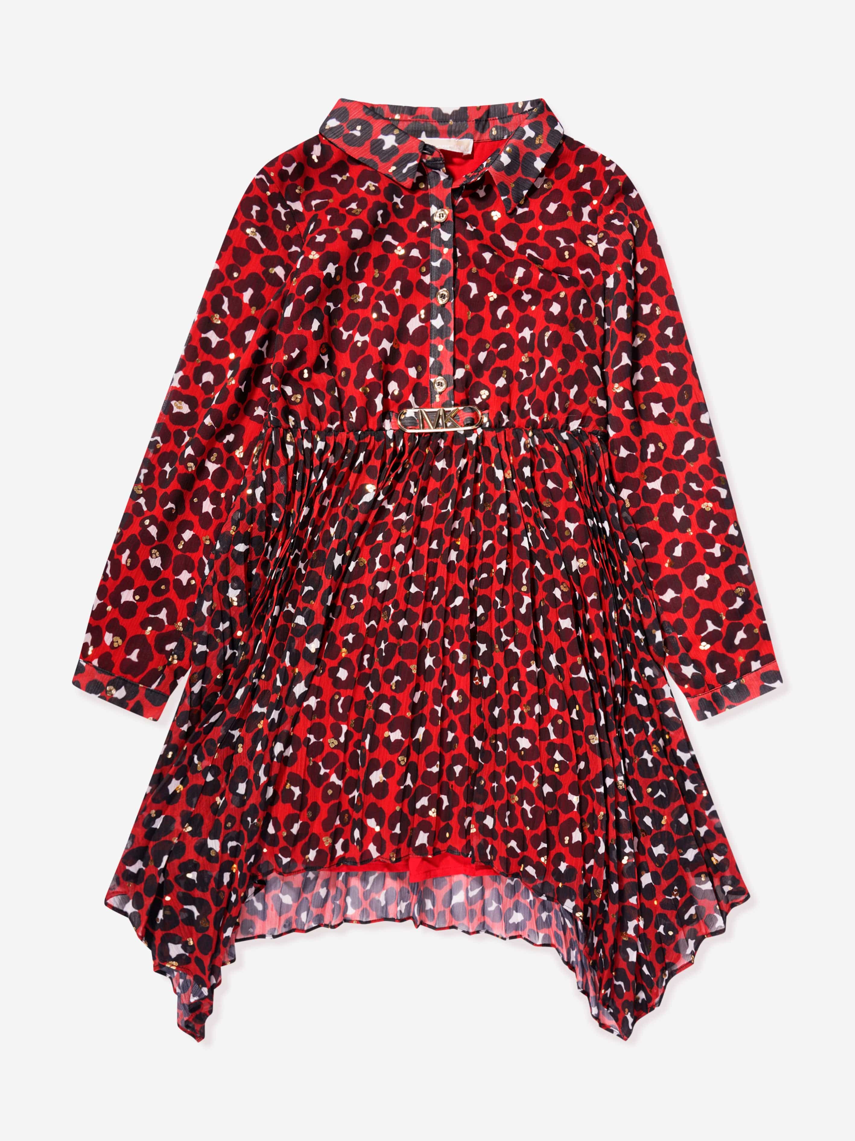 Michael kors shirt dress red online