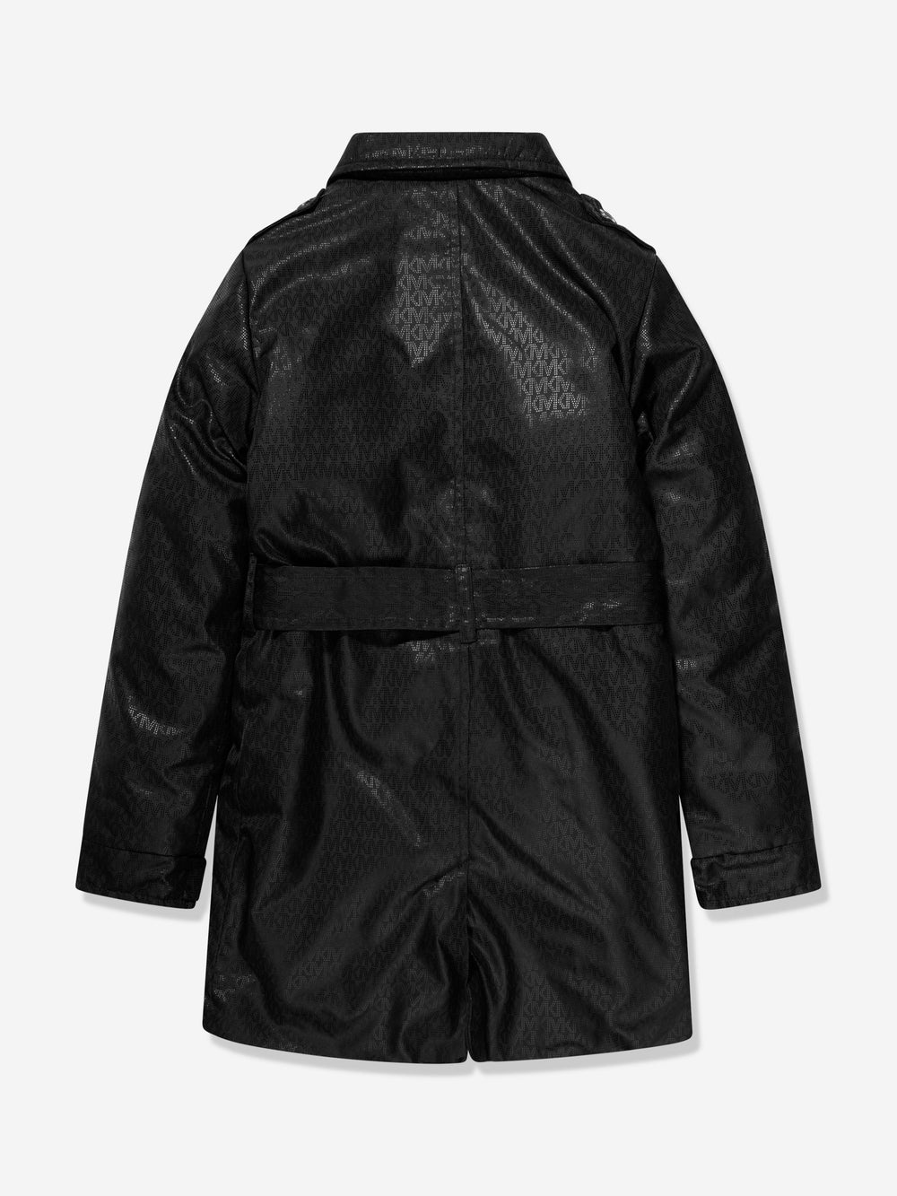 Girls Logo Trench Coat in Black Childsplay Clothing