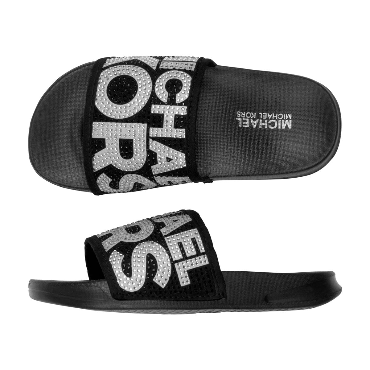 Michael Kors Michael Kors Diamante Logo Sliders | Childsplay Clothing
