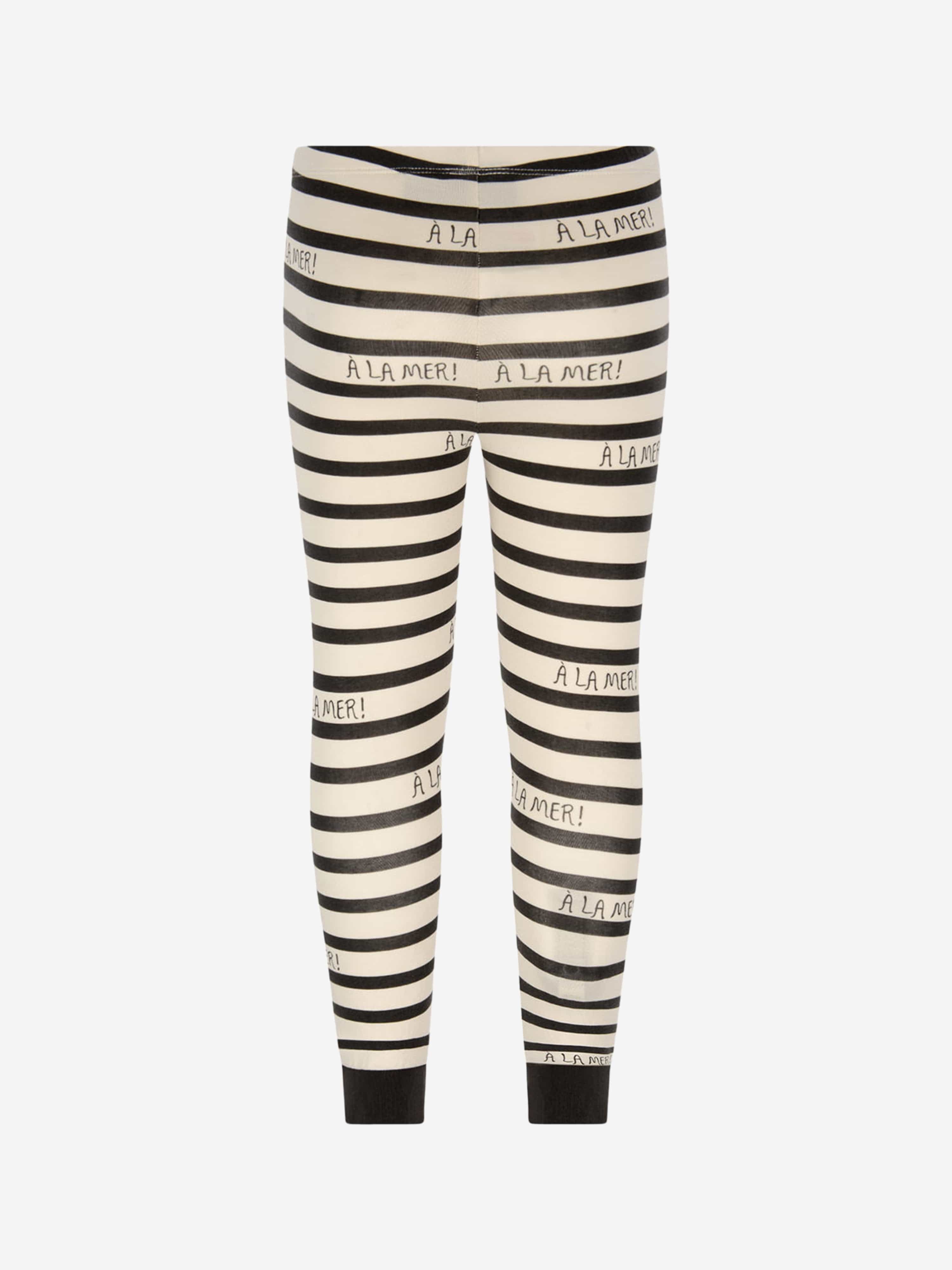 Black and white striped leggings toddler hotsell