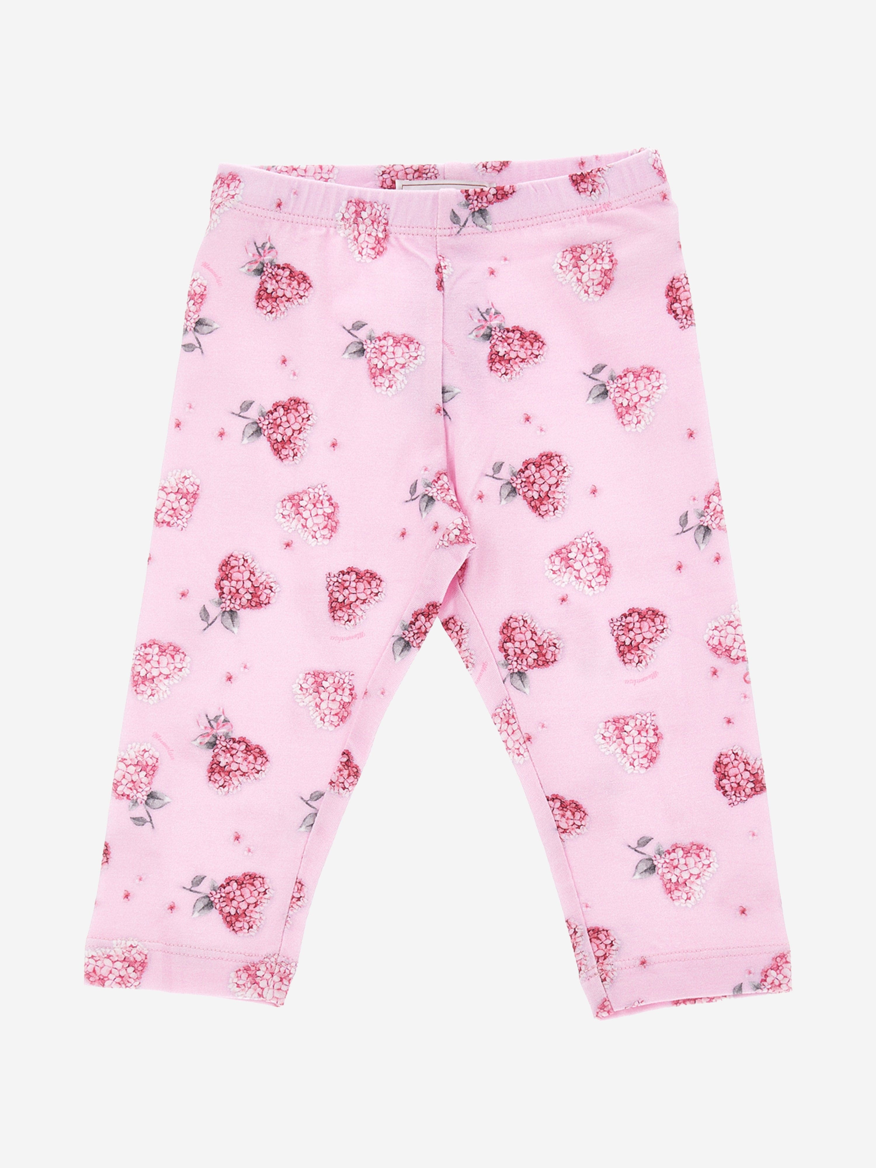 Pink heart leggings deals