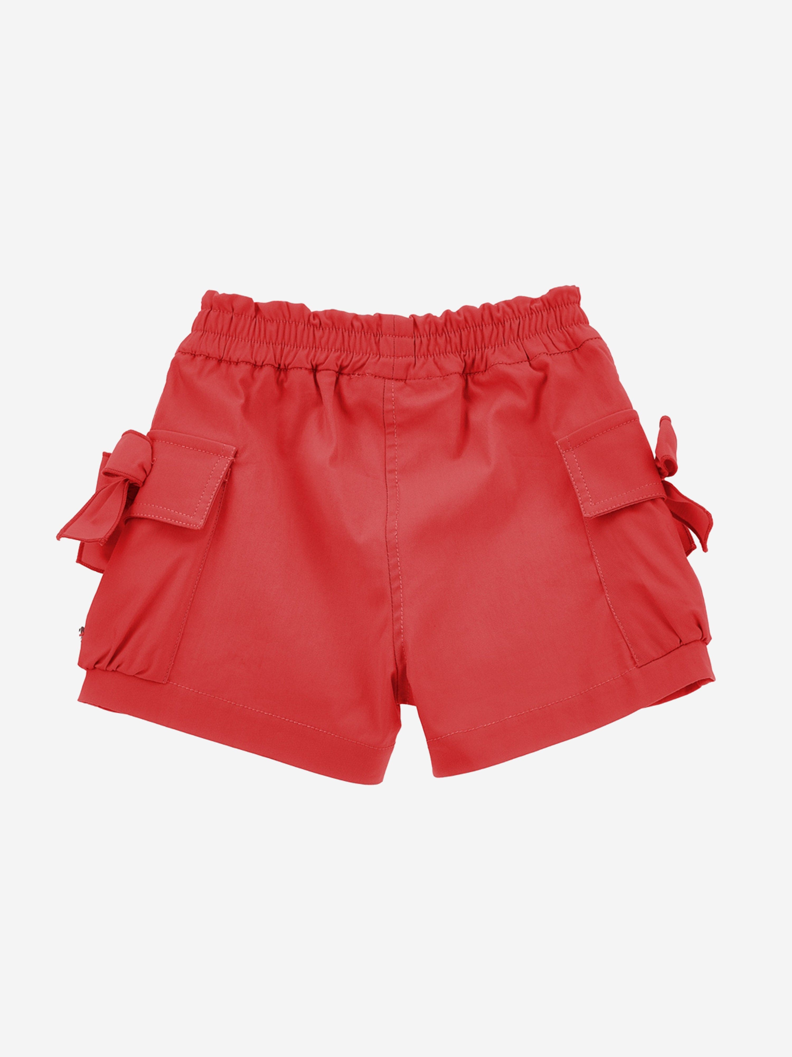 Girls red shorts hot sale