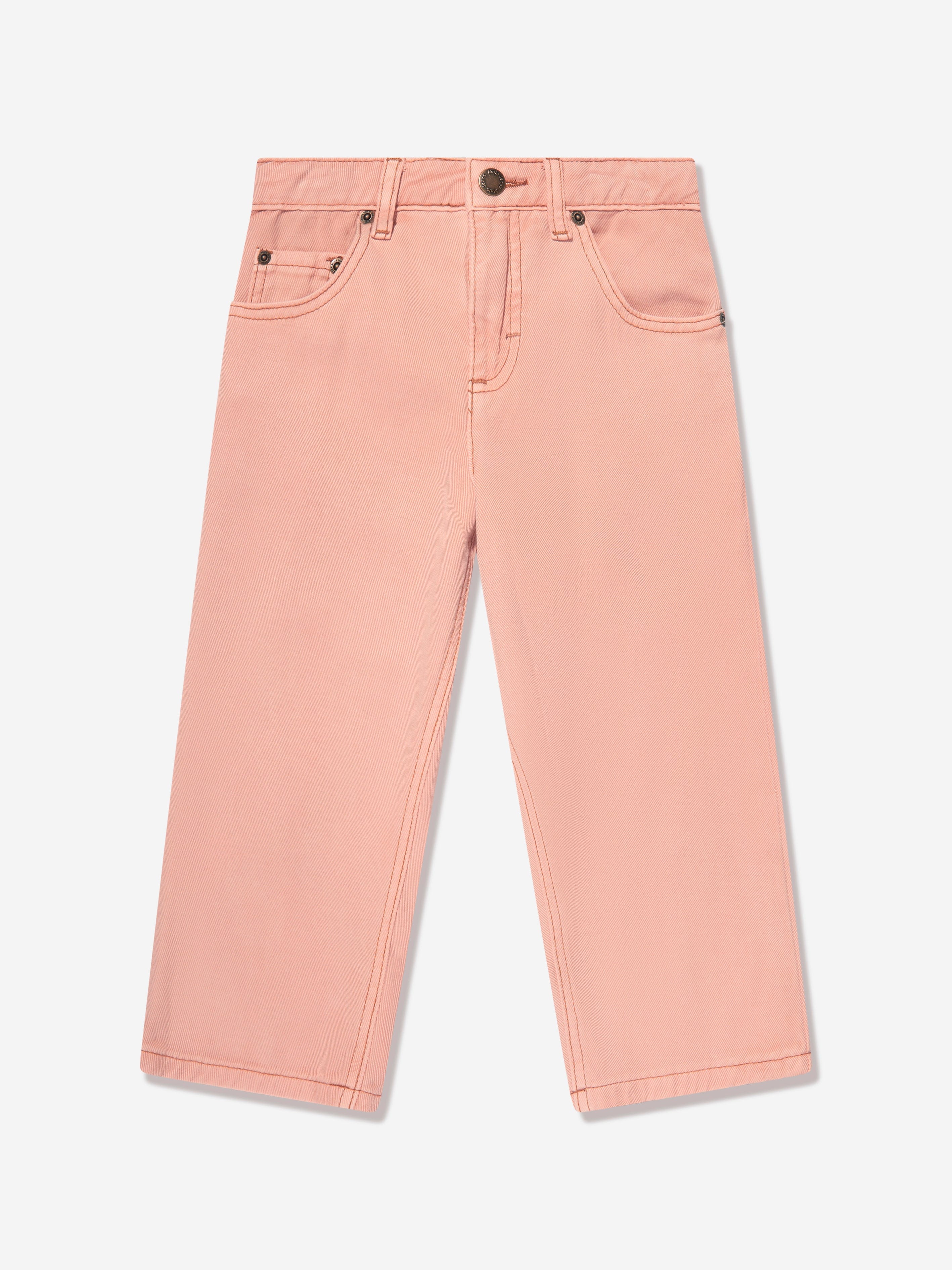 Pink Little Kid Jeans Molo Molo Kids Regular Fit Jeans In Pink