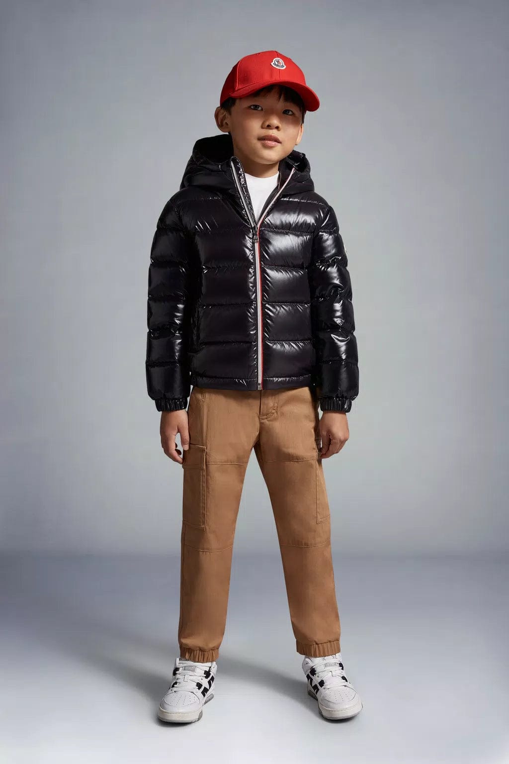 Boys Down Padded New Aubert Jacket in Navy