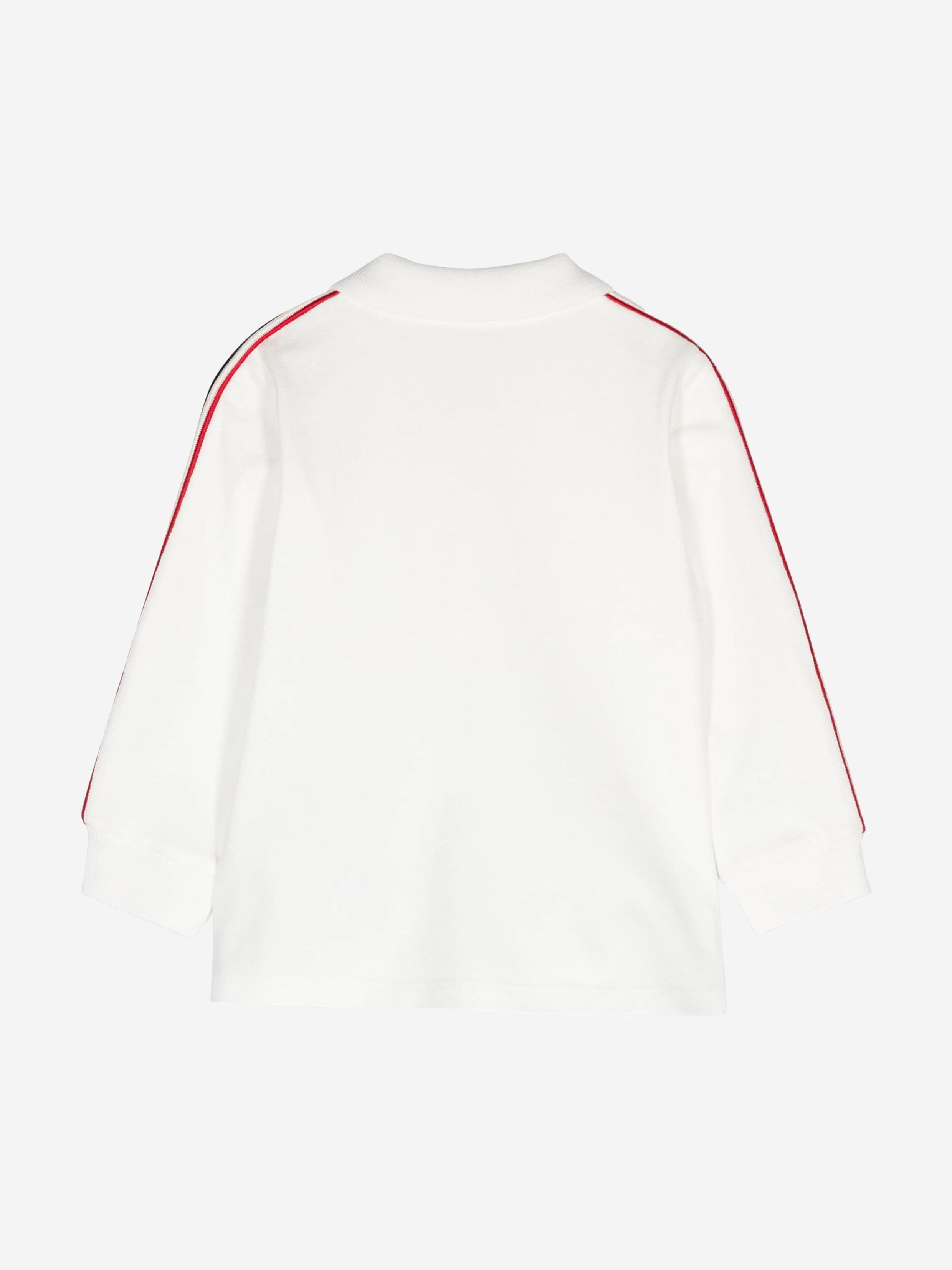 Moncler Enfant Baby Boys Logo Polo Shirt in Ivory