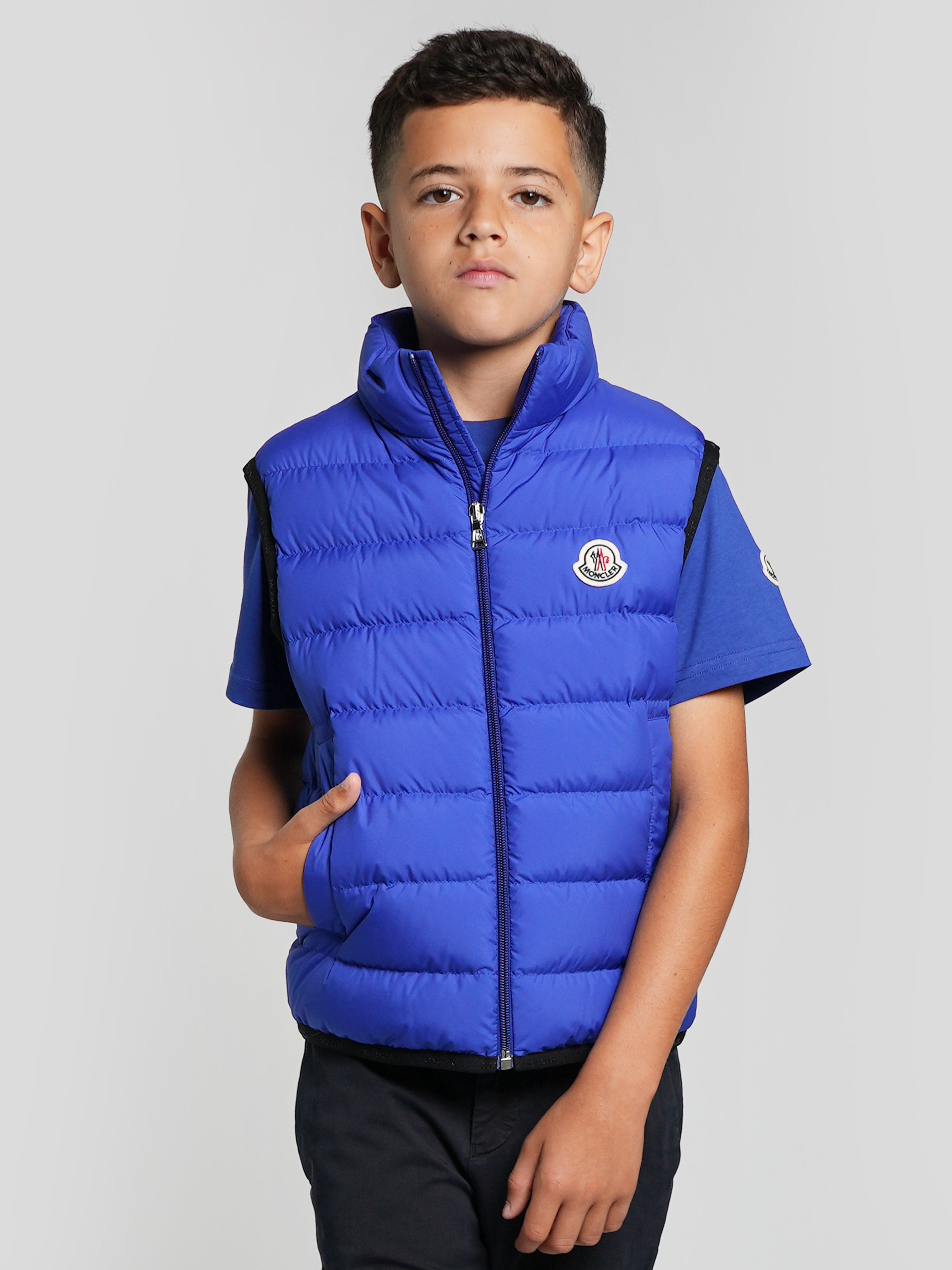 Boys down gilet shop