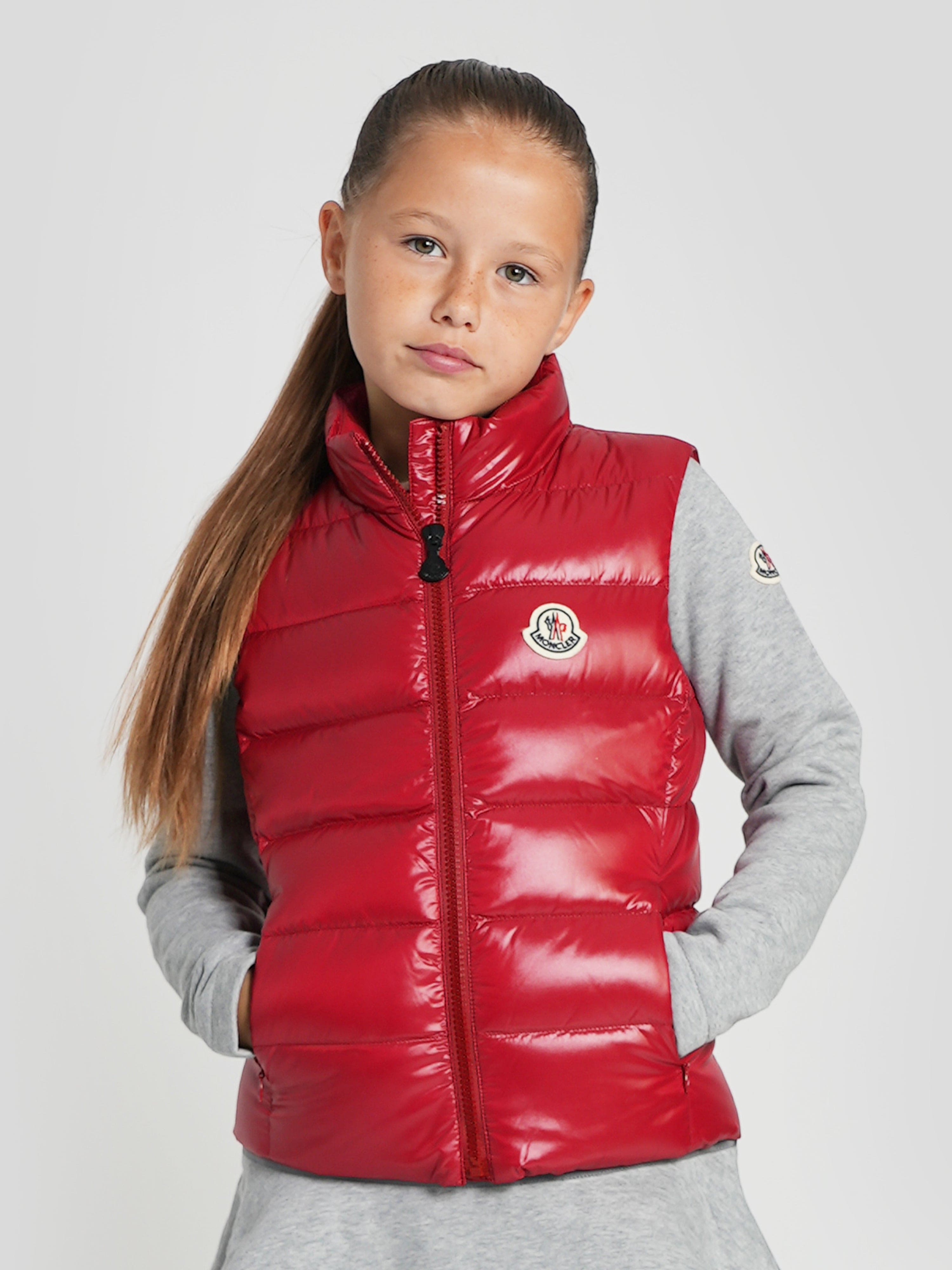 Tib Red Moncler Bodywarmer Moncler Tib Puffer Vest Wine, $550