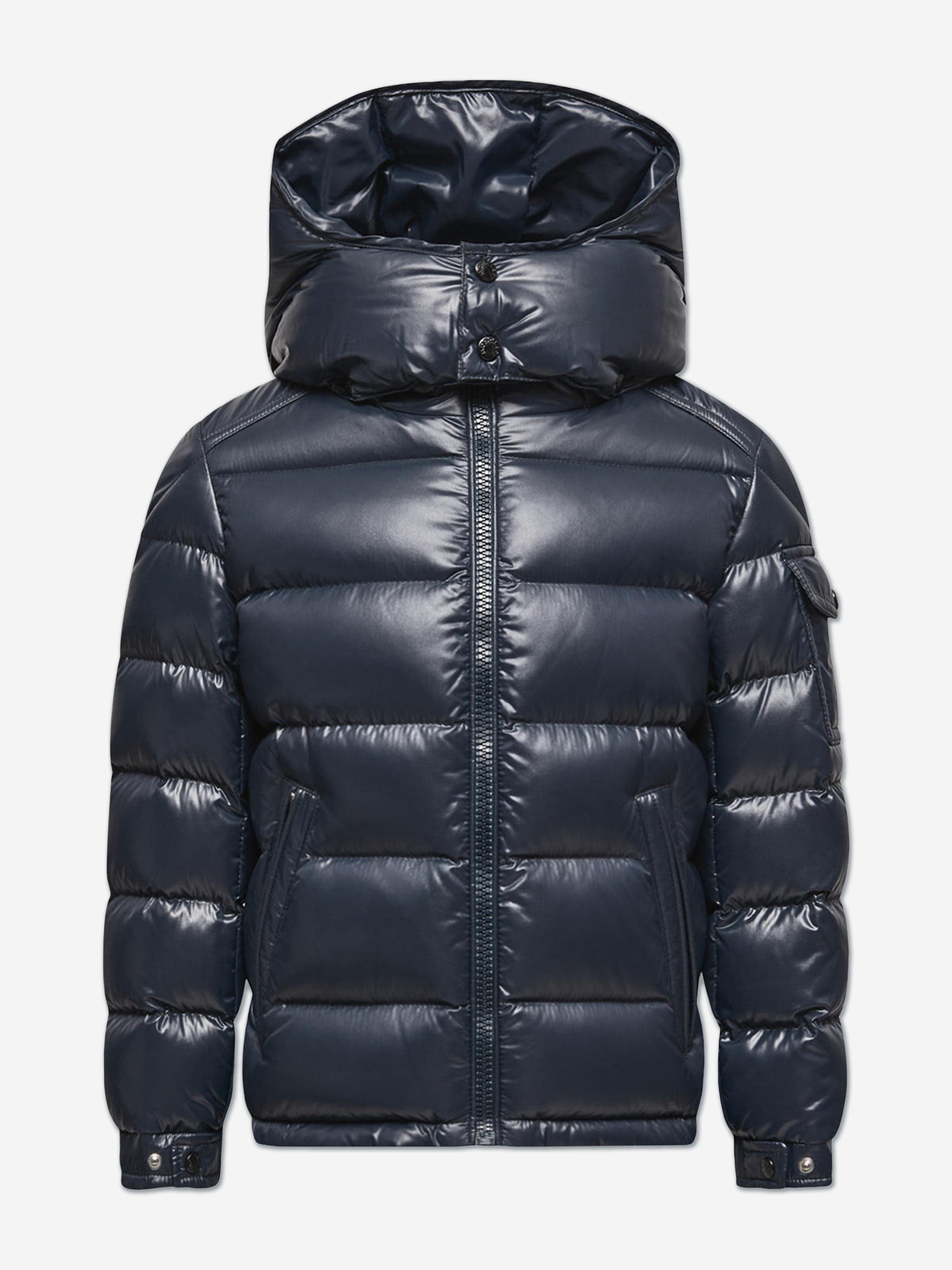 Moncler Enfant Kids Down Padded Maya Jacket in Navy | Childsplay