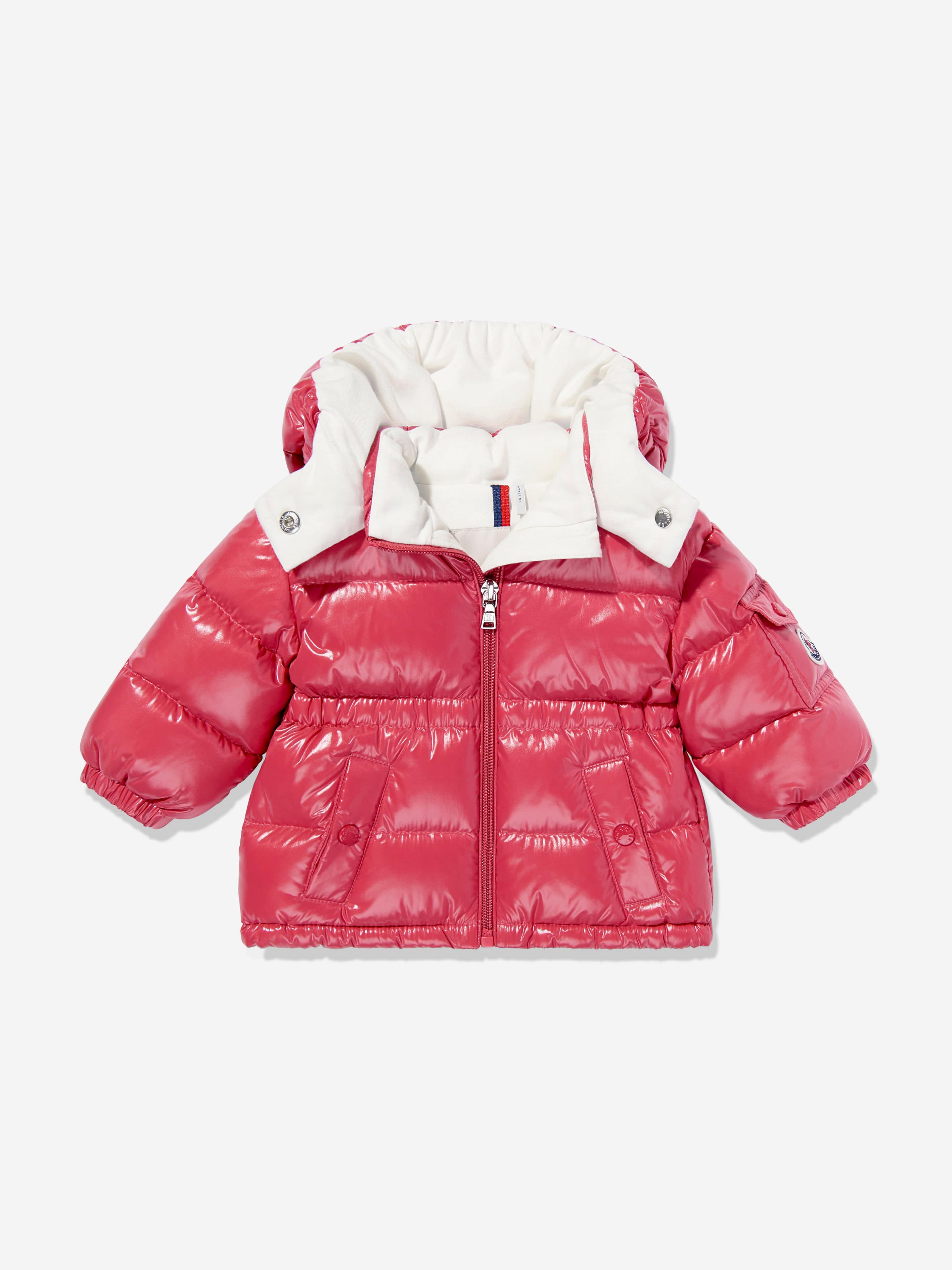 Moncler Cheap Moncler Baby Girl Coats Moncler Enfant Baby Girls Maire Down Padded Jacket In Pink